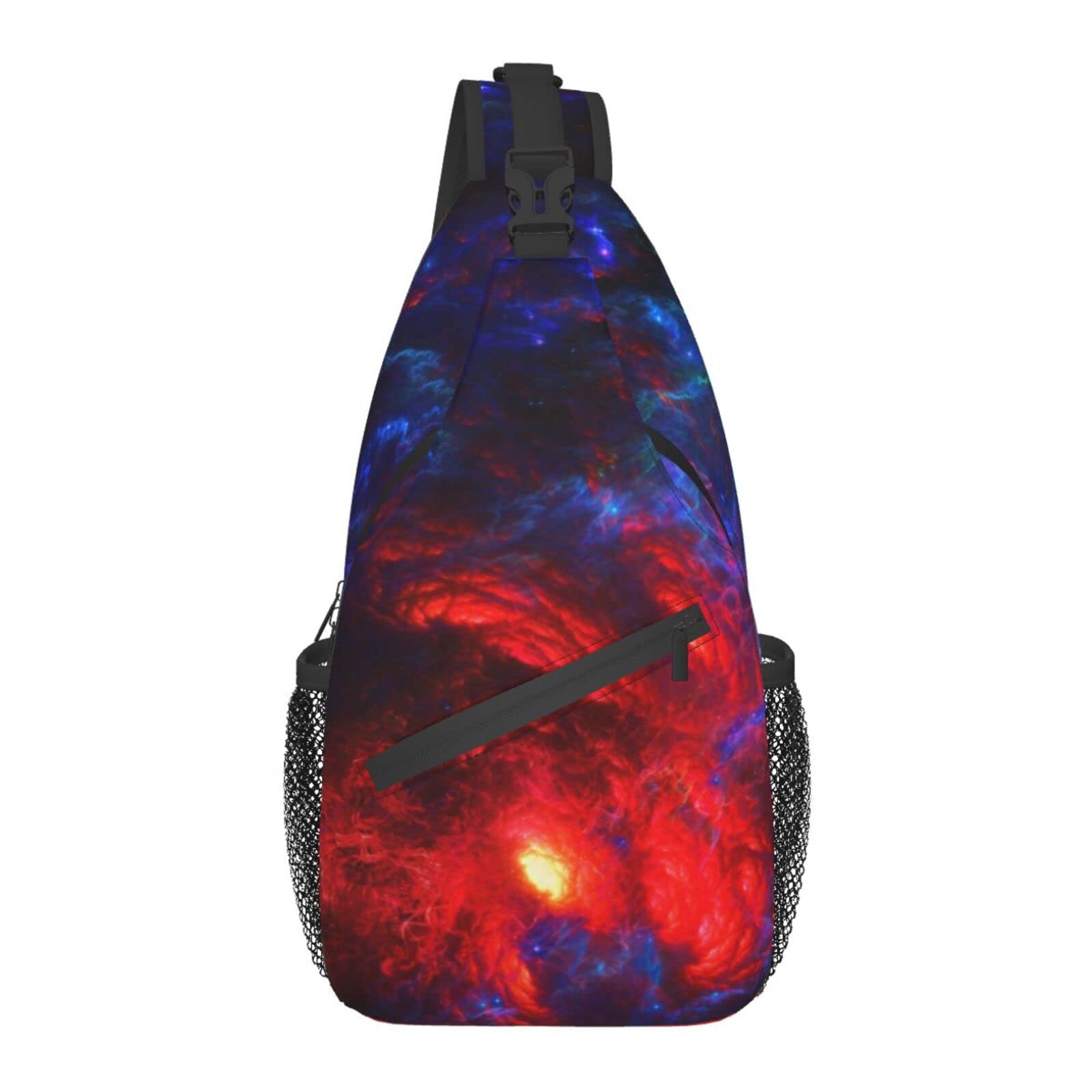 Black Cloud Sling Bag - Adjustable Crossbody Shoulder Backpack for Men & Women | Lightweight Chest Bag for Travel, Hiking, Gym, Biking & Camping | Perfect for Outdoor Adventures, Daily Commute & Casual Use