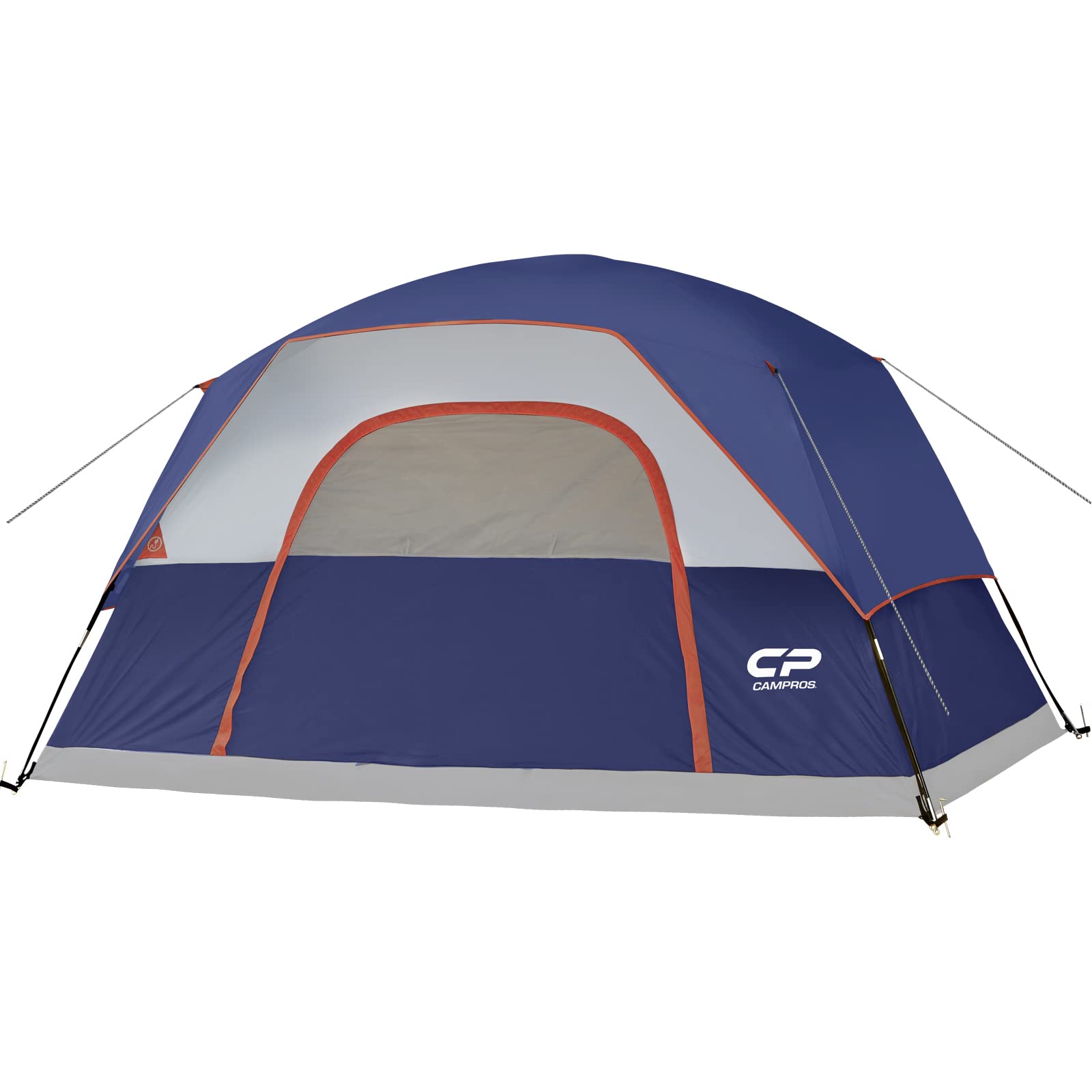 CAMPROS CP Tent 8-Person Waterproof Camping Tent - Windproof Family Dome Tent with Rainfly, Large Mesh Windows & Wide Door - Easy Setup Portable Tent with Carry Bag - Perfect for Family Camping, Hiking & Outdoor Adventures