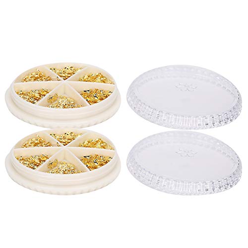 Stylish Shiny Metal Nail Art Decorations - 2 Box DIY Manicure Tools for Nail Salons & Home Use | Perfect for Parties, Weddings & Special Occasions