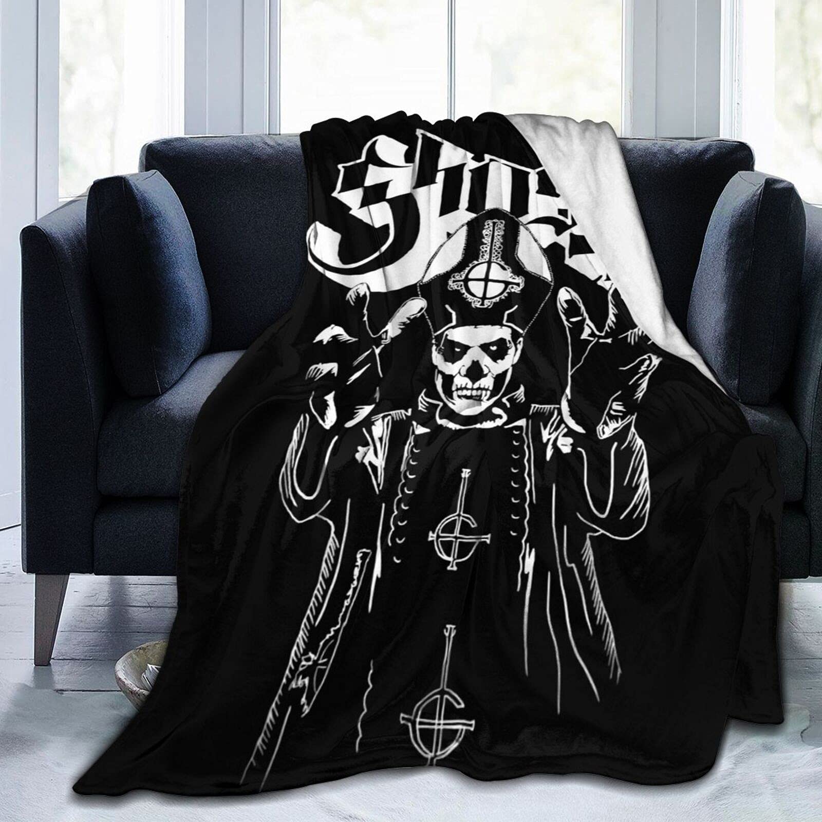 Premium Ghost Band Logo Fleece Blanket - Soft 50