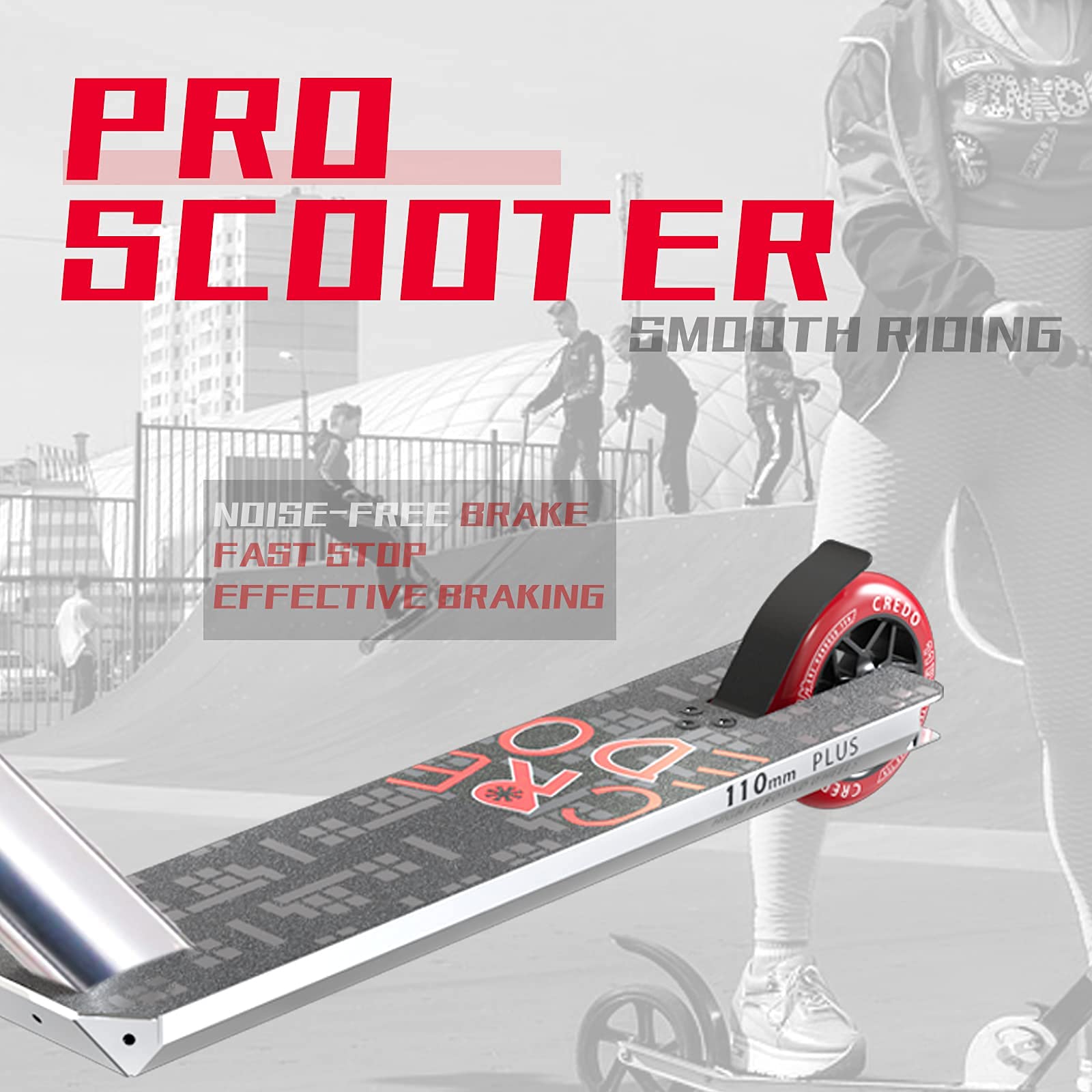 Pro Scooter - High Performance Stunt Scooter for Kids, Teens & Adults - Trick Scooter for All Skill Levels (Ages 8+) - Perfect for Street Riding, Park Tricks & Freestyle Competitions