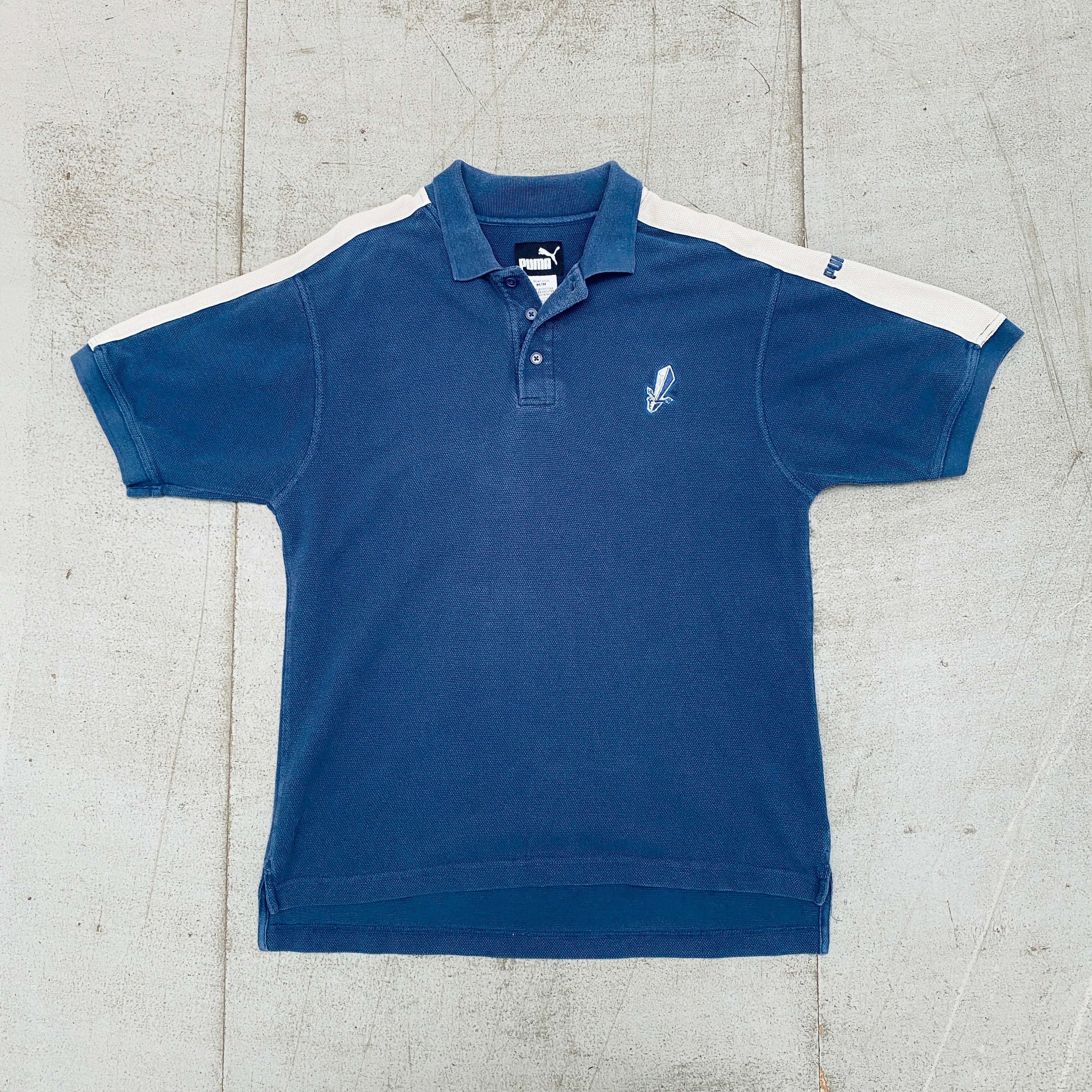 Vintage 1998 WLAF Scottish Claymores Puma Embroidered Polo Shirt - Men's Medium/Large Size - Perfect for Football Fans, Retro Sports Collectors & 90s Nostalgia Fashion
