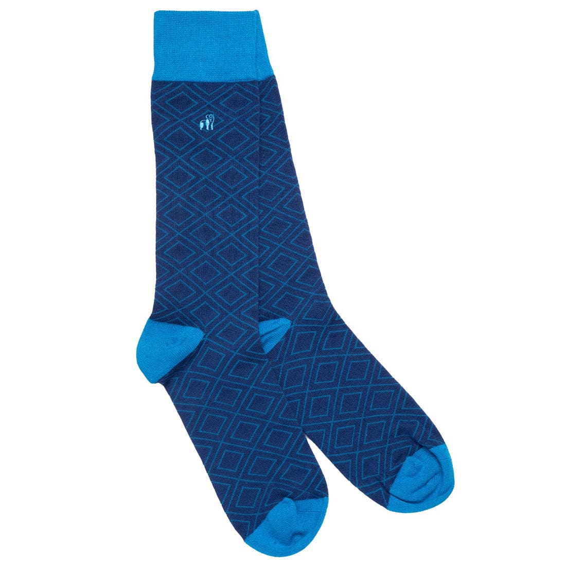 Premium Blue Diamond Bamboo Socks for Men & Women - Ultra Soft, Breathable & Moisture Wicking - Perfect for Hiking, Yoga & Everyday Comfort