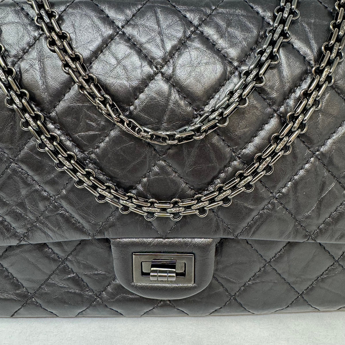 Chanel Reissue 226 So Black Double Flap Bag - Luxury Leather Handbag for Women | Perfect for Evening Events, Parties & Special Occasions