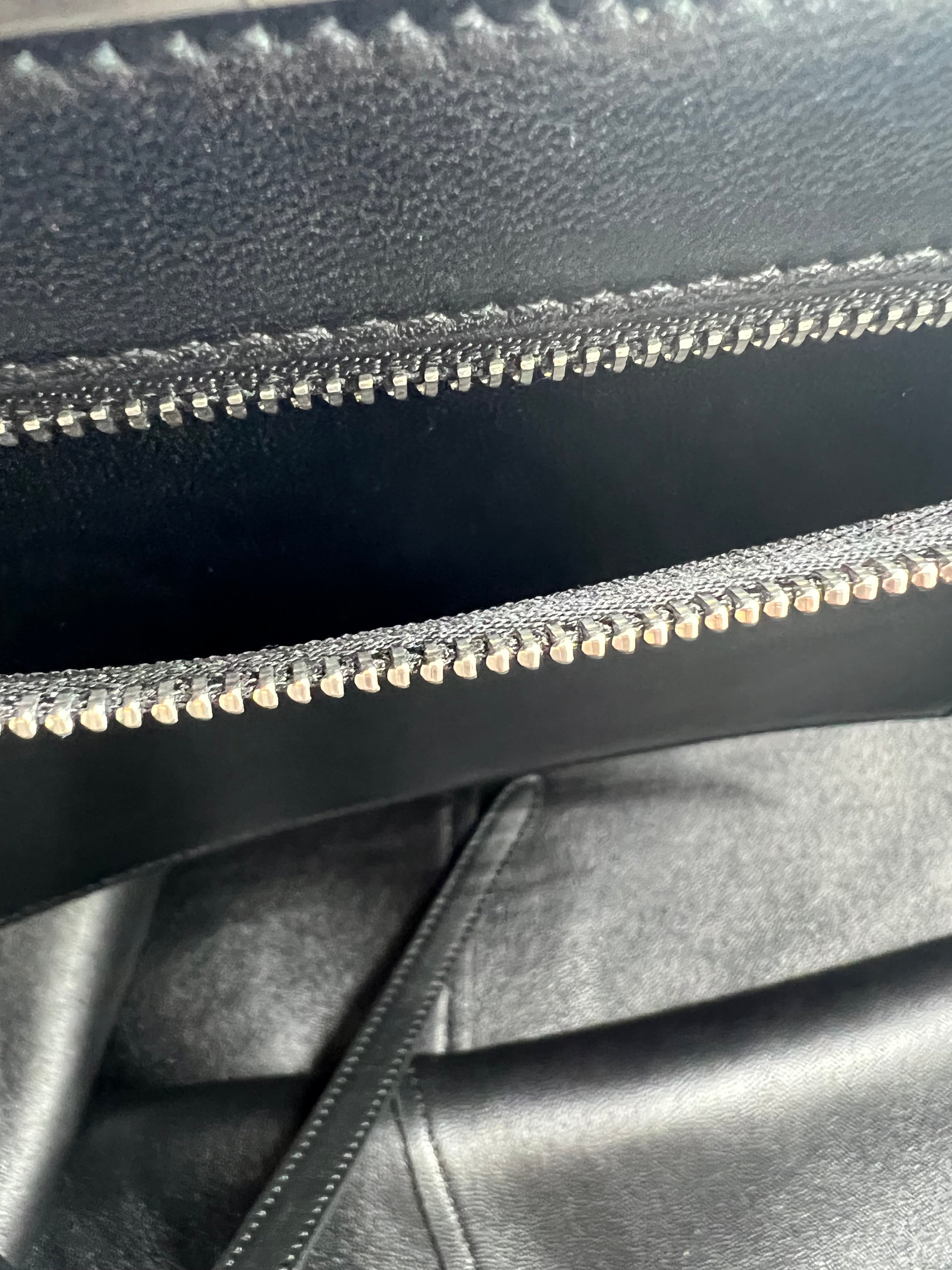 Celine Black Calfskin Large Cabas Clasp Tote Bag - Luxury Leather Handbag for Women, Perfect for Work, Travel & Everyday Use