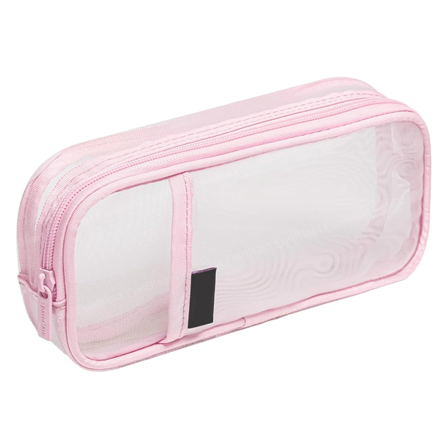 FunBlast Transparent Zipper Pencil Case - Large Capacity Clear Makeup & Stationery Pouch for School, Office, Travel - Perfect for Students, Girls & Adults (Pink) - Organize Pens, Cosmetics & Essentials On-The-Go