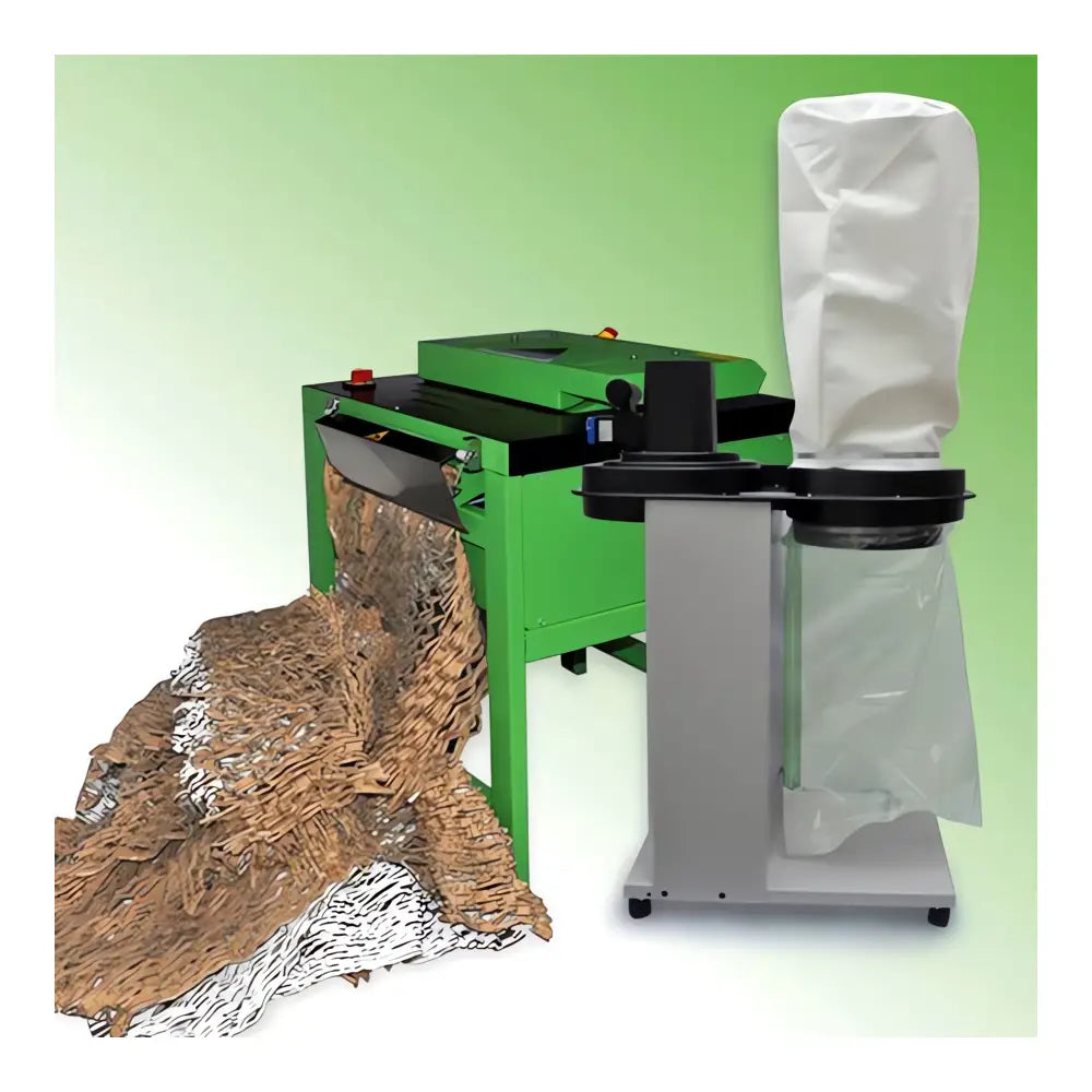 CP320S3I Cardboard Shredder with Dust Extraction System - Industrial Waste Recycling Equipment for Warehouse & Packaging Facilities