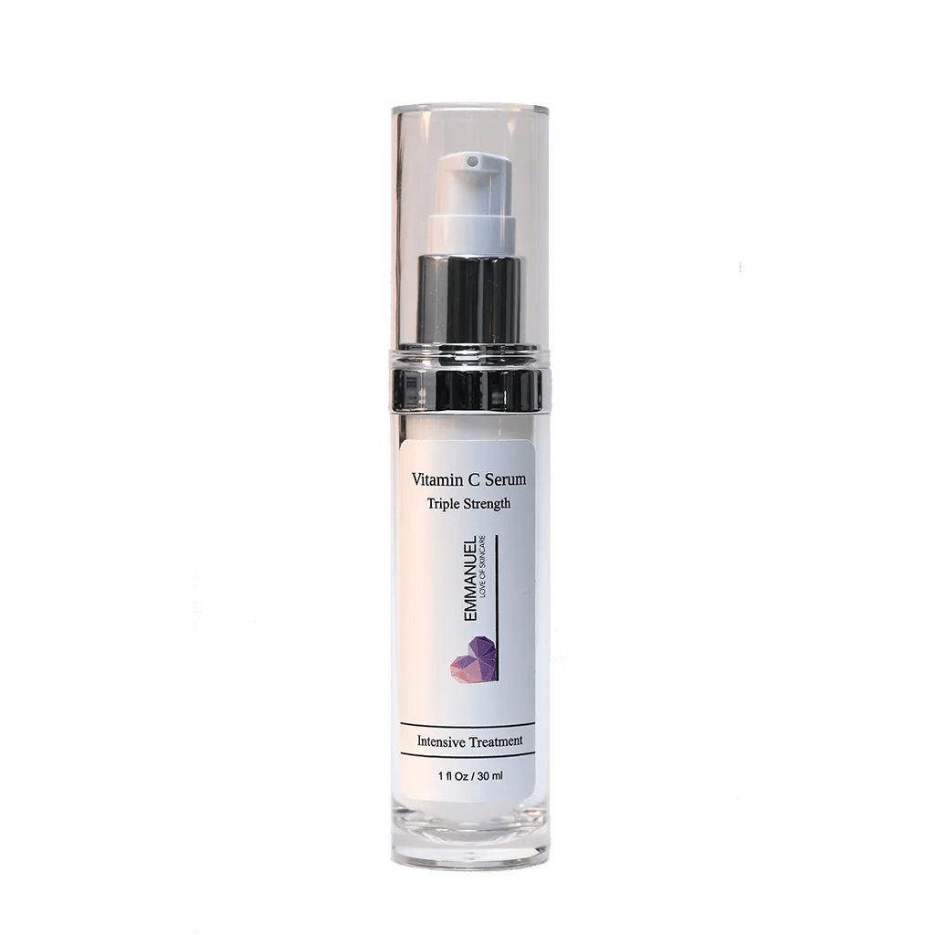 Best Vitamin C Triple Strength Serum for Brightening & Anti-Aging - Face Serum for Dark Spots, Wrinkles & Glowing Skin - Perfect for Daily Skincare Routine & Night Care