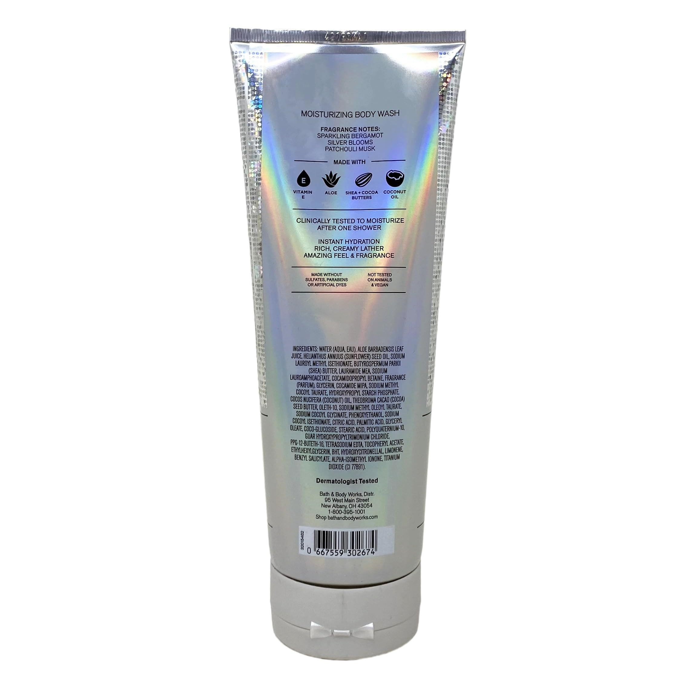 Bath & Body Works Platinum 3-Piece Fragrance Gift Set - Moisturizing Body Wash, Fragrance Mist & Body Cream with Charcoal Scrub Bar Soap - Full Size Luxury Skincare Bundle for Women - Perfect for Gifts, Self-Care & Spa Days