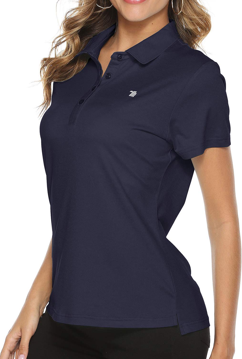Women's Moisture Wicking Golf Polo Shirts - Breathable Short Sleeve Ladies Golf Tops for Summer - Perfect for Golf Course, Driving Range & Casual Wear