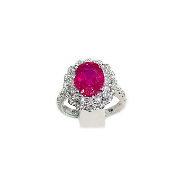 14K White Gold Ruby Ring for Women - Elegant & Durable Engagement, Wedding, or Anniversary Jewelry Gift - Perfect for Special Occasions & Everyday Wear