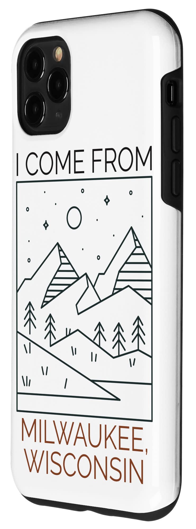 iPhone 11 Pro Max Case - Premium Protective Cover for iPhone 11 Pro Max - Durable Shockproof Phone Case with Unique 'I Come From Milwaukee Wisconsin' Design - Perfect for Travel, Work & Everyday Use