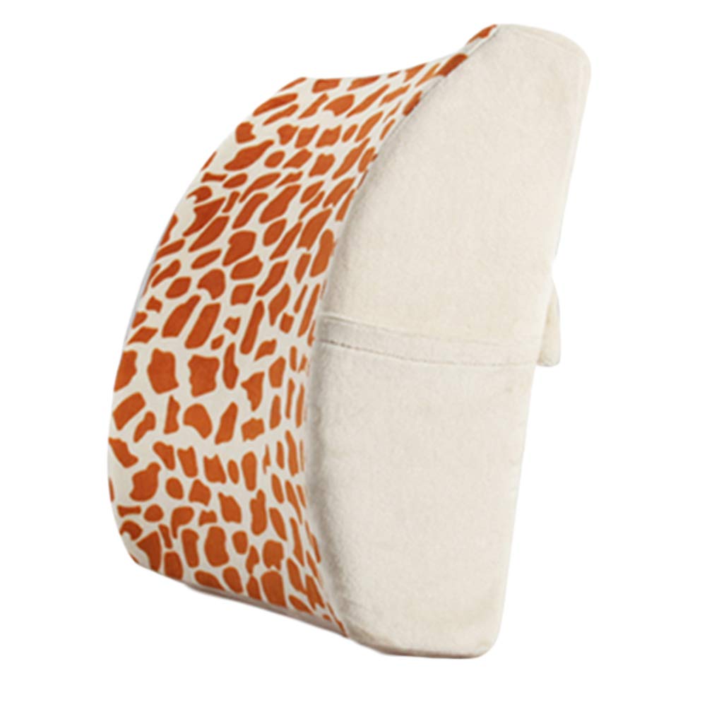 LIQICAI Lumbar Support Cushion - Breathable Mesh Back Support Pillow for Office Chair, Car Seat & Airplane Travel - Hypoallergenic & Ergonomic Design (34x34x12cm, 3 Color Options) - Perfect for Work, Driving & Long Flights
