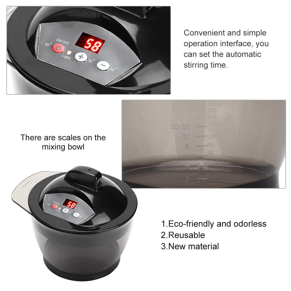 Electric Hair Dye Mixer - Automatic Hair Coloring Blender with Scale, Salon & Home Use, US Plug (Ideal for Hair Salons & DIY Hair Dyeing at Home)