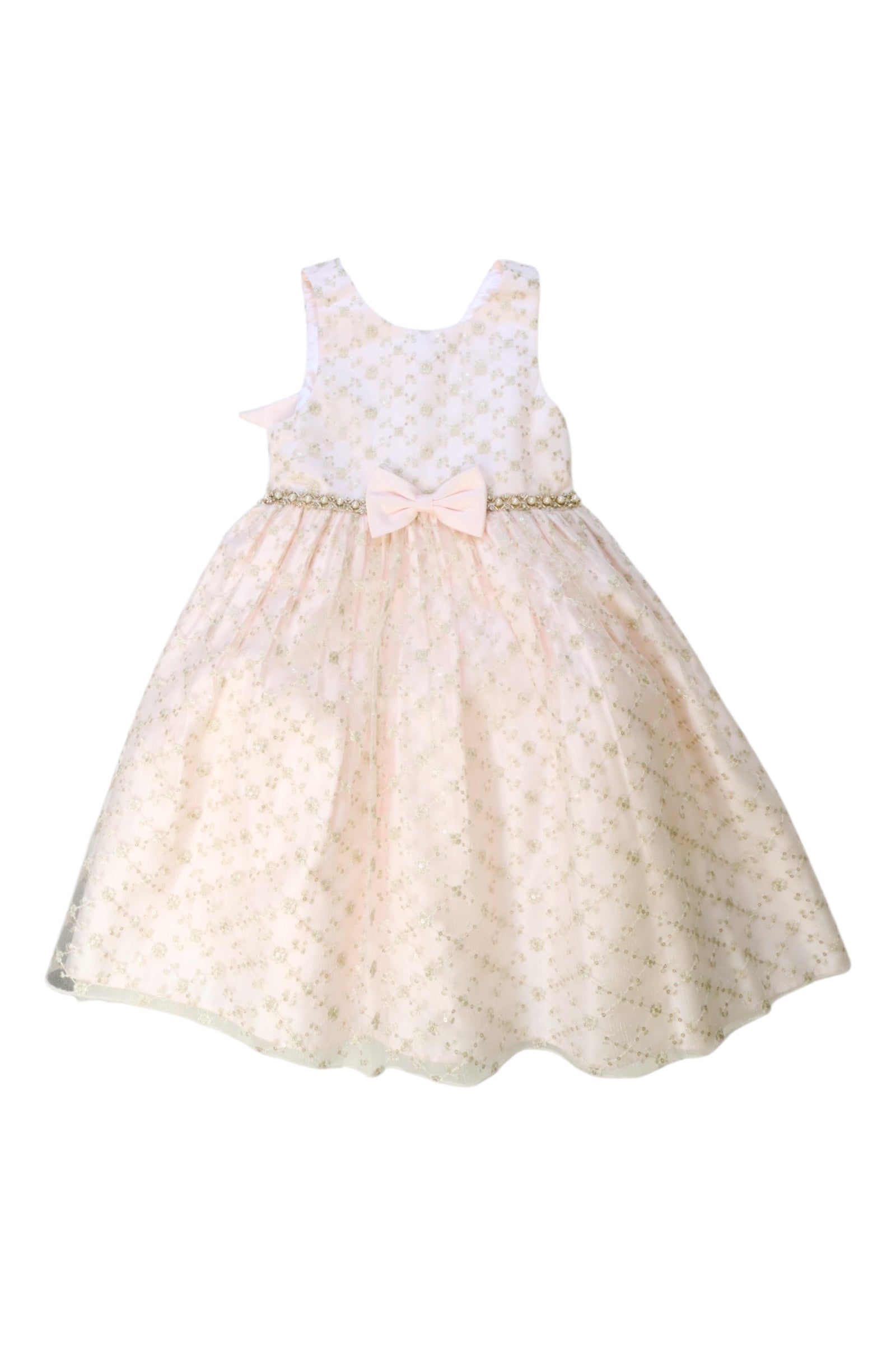 American Princess Lace Sleeveless Dress for Girls Size 6-7 Years - Perfect for Birthday Parties, Weddings & Special Occasions