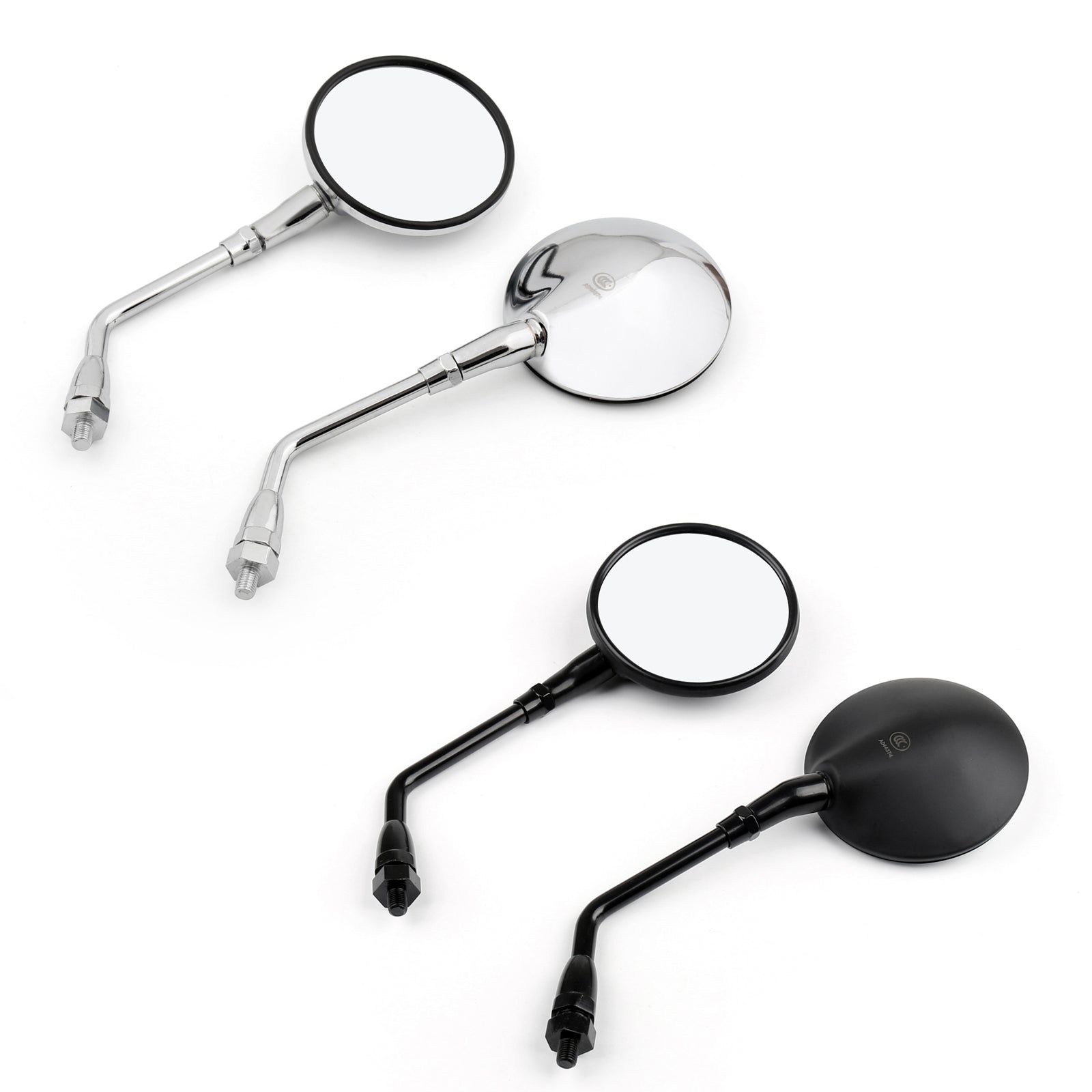 Honda CB400SS VT750 CBF500 04-05 Universal Motorcycle Side Mirrors - 1 Pair, Adjustable Rearview Mirrors for Enhanced Safety & Style - Perfect for City Commuting & Highway Riding