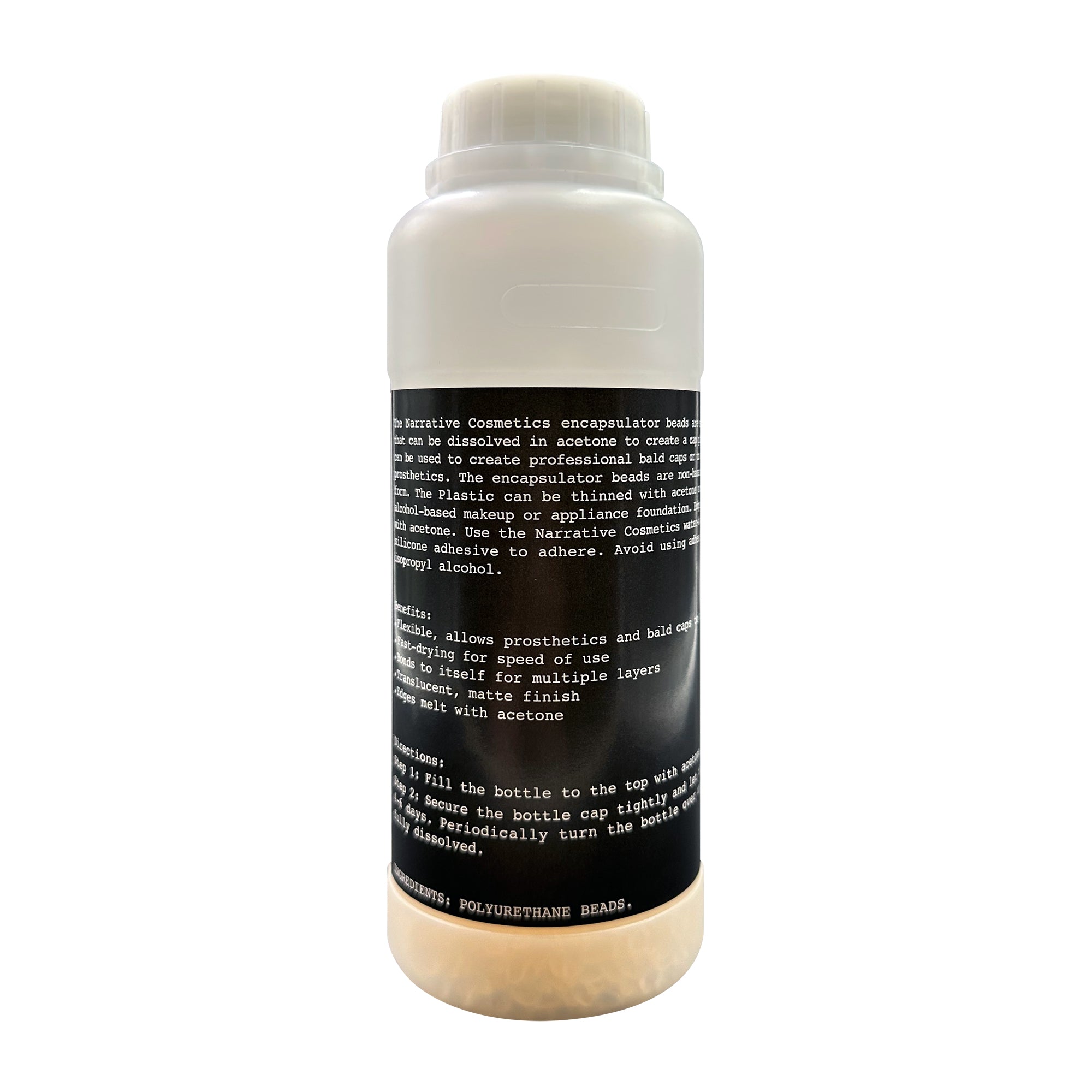 Professional Encapsulator Beads for Prosthetics & Bald Cap Creation - Acetone Dilution Solution | Perfect for Special FX Makeup & Cosplay Costume Design