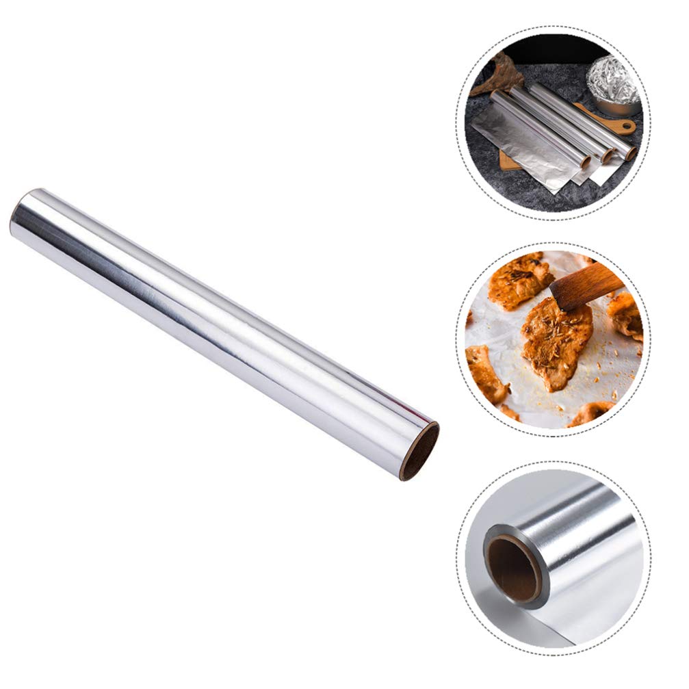 KESYOO 2 Rolls Heavy Duty Aluminum Foil for BBQ, Cooking & Food Storage - Reversible Barbecue Wrapping Paper, Oven Safe Tin Foil for Grilling, Baking & Car Accessories - Perfect for Outdoor Picnics, Camping & Kitchen Use