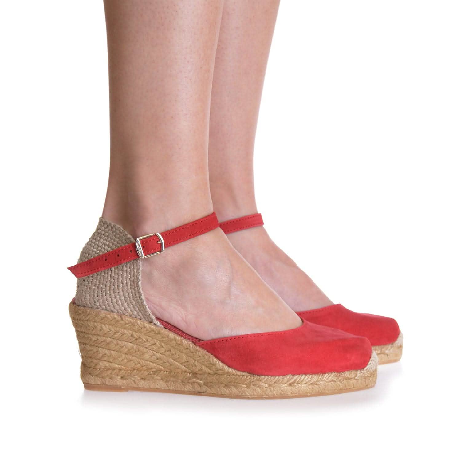 Lloret 5 Women's Suede Leather Wedge Espadrilles - Comfortable Casual Shoes for Summer Outings & Beach Vacations