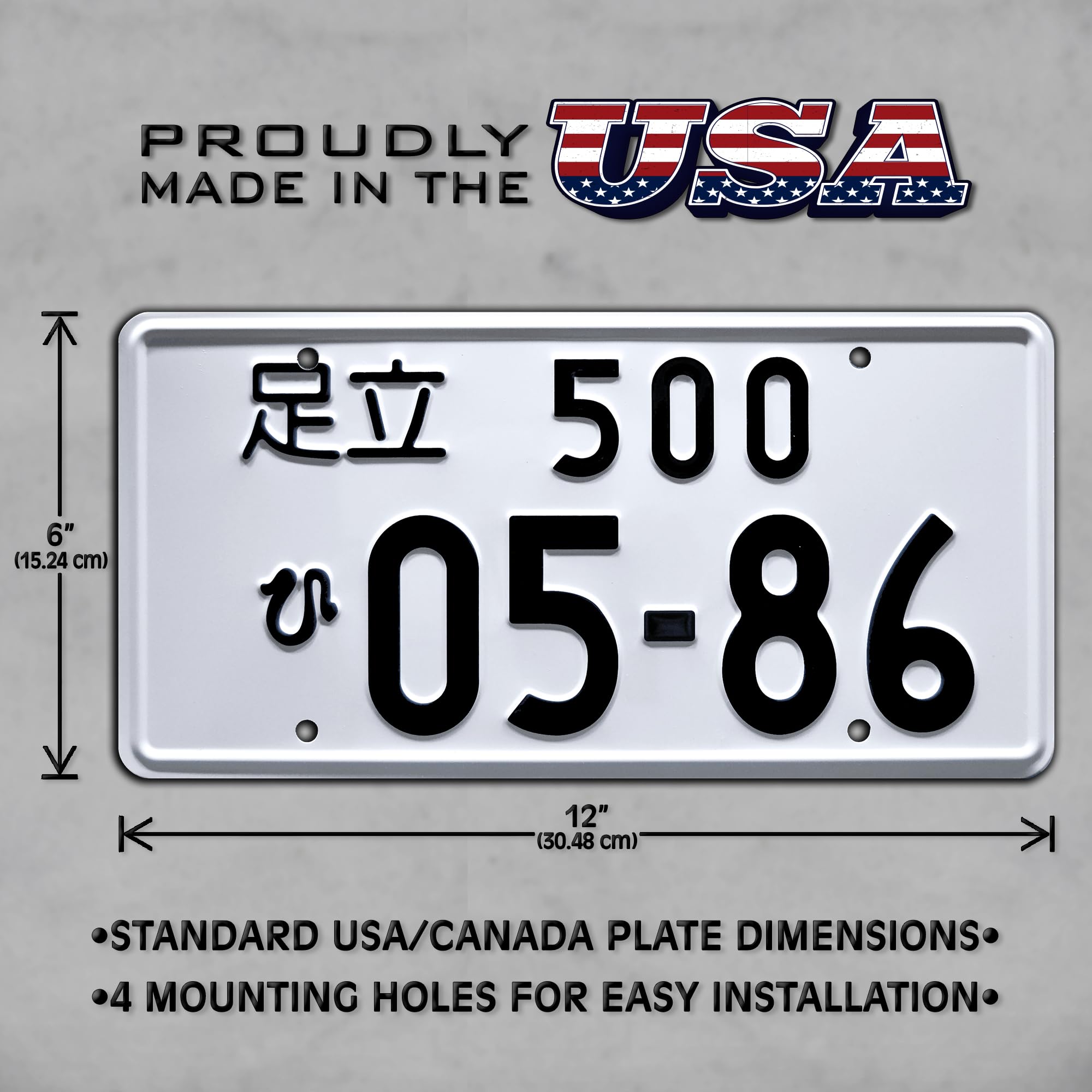 Fast & Furious Tokyo Drift Metal Stamped License Plate - Premium Replica for Cars, Motorcycles & Man Cave Decor