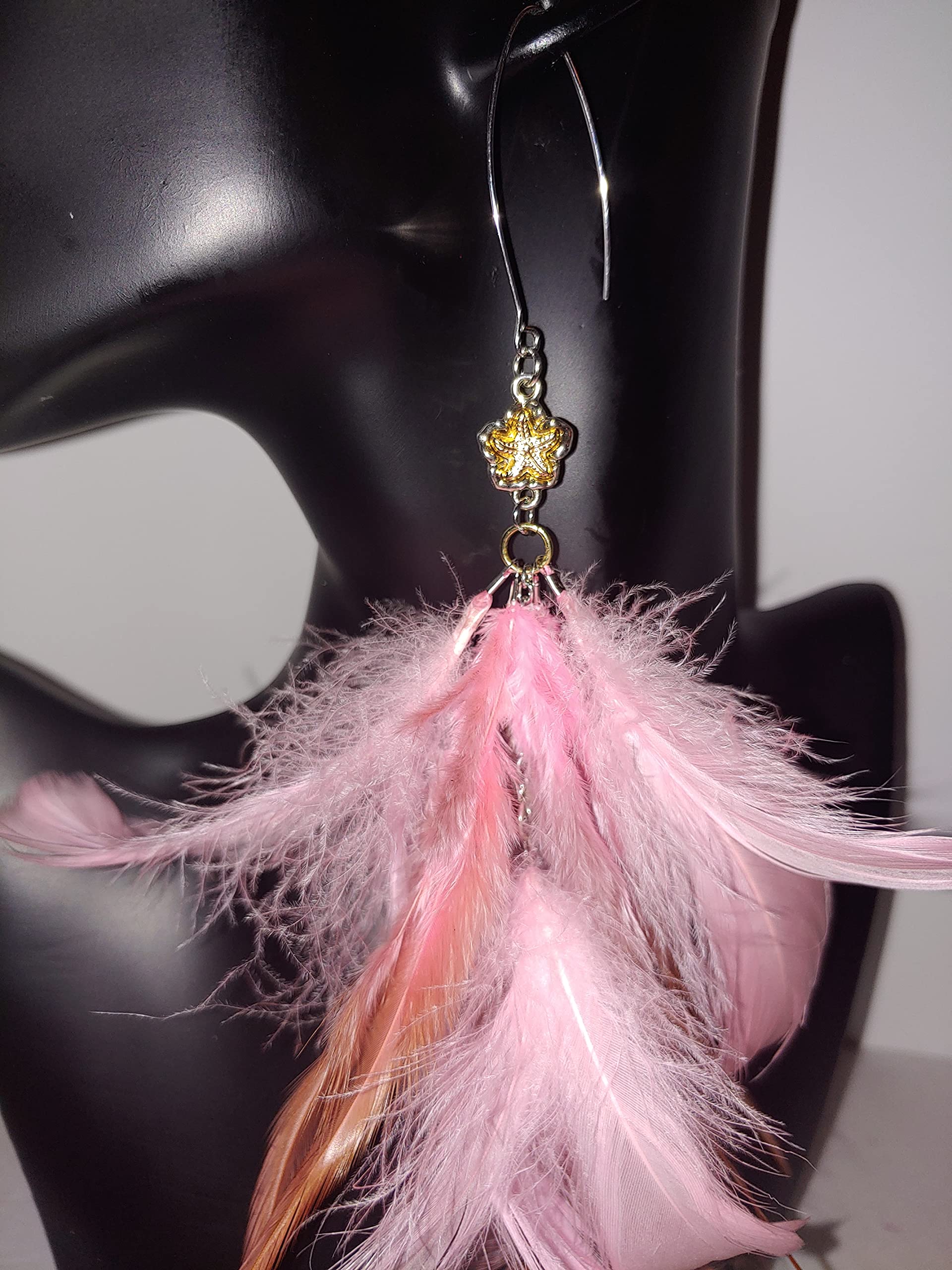 Trendy Pink Shoulder Duster Earrings for Women - Elegant Long Drop Earrings for Party, Wedding & Evening Wear
