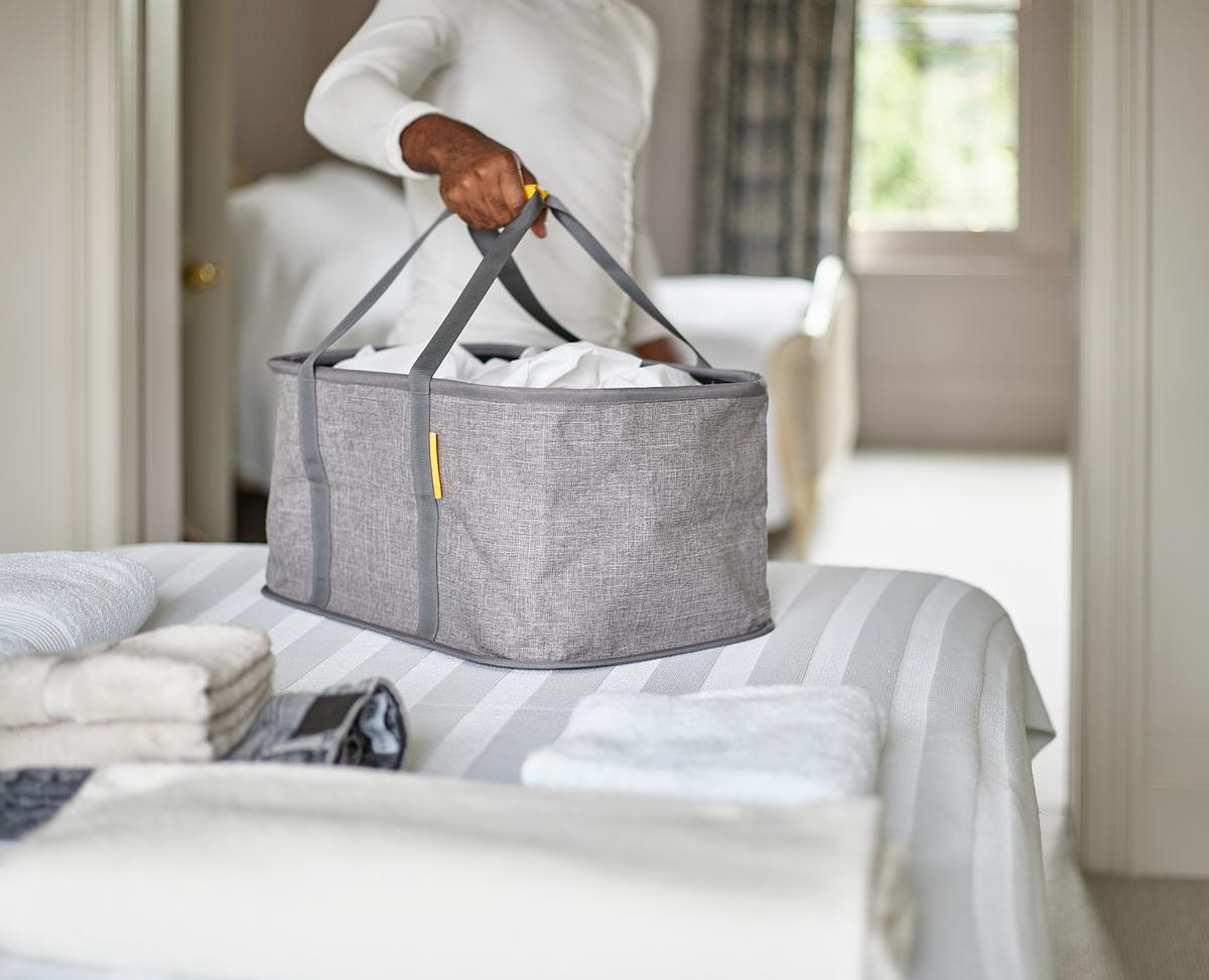 Hold All™ Collapsible 35L Laundry Basket - Foldable Clothes Hamper with Handles for Home, Dorm & Travel - Perfect for Laundry Storage & Organization