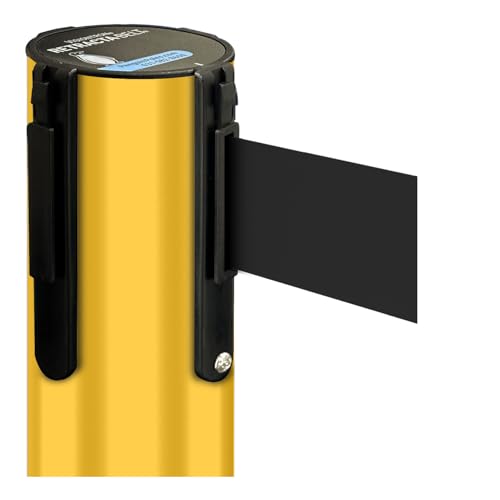 Yellow Aluminum Post w/ Black Belt