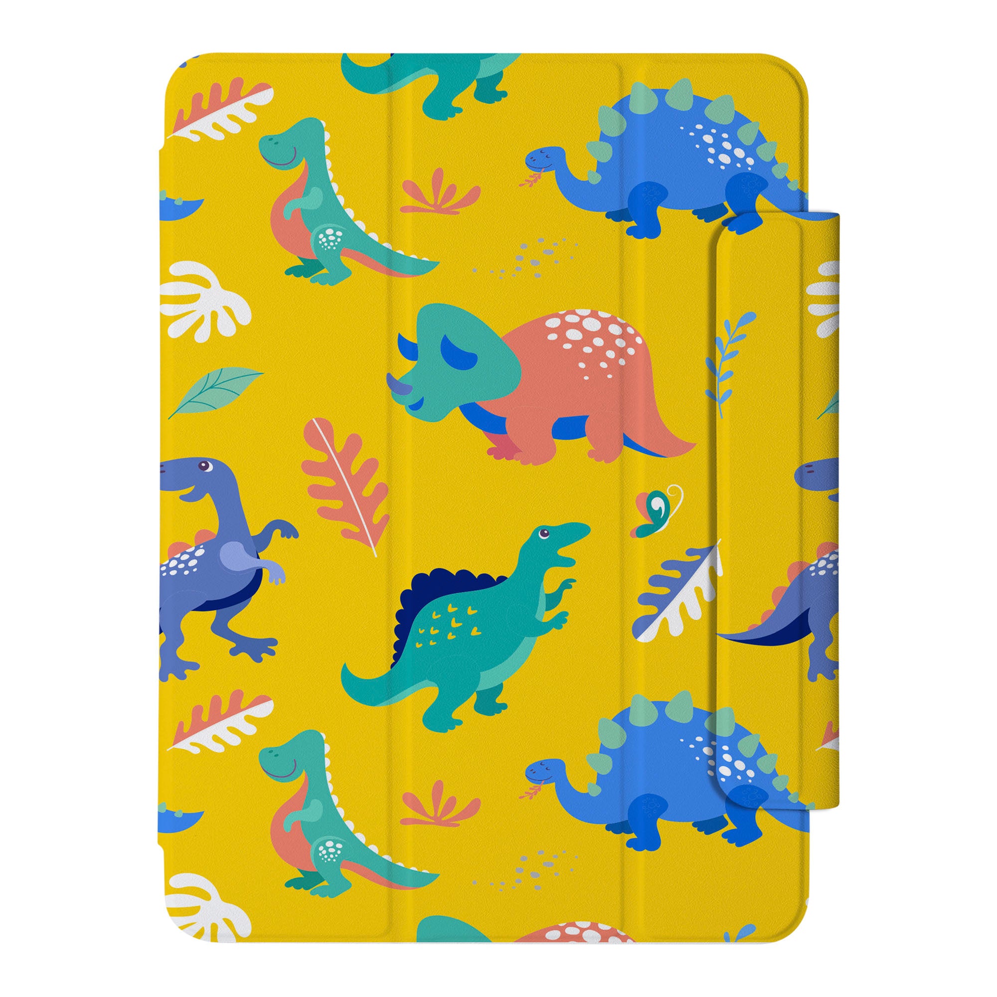 Durable iPad SlimFit Case with Dinosaur Design - Lightweight Protective Cover for iPad 6/7/8/9/10 Gen - Perfect for School, Work, Travel & Everyday Use