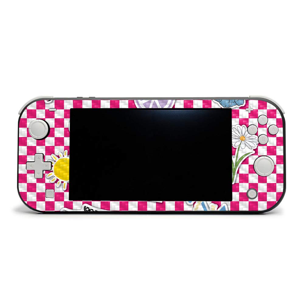 Premium Carbon Fiber Skin for Nintendo Switch Lite - VSCO Girl Design | Protective & Durable Textured Cover | Easy to Apply & Remove | Made in USA | Perfect for Gaming, Travel & Style Protection (CF-NISWILIT-VSCO6)
