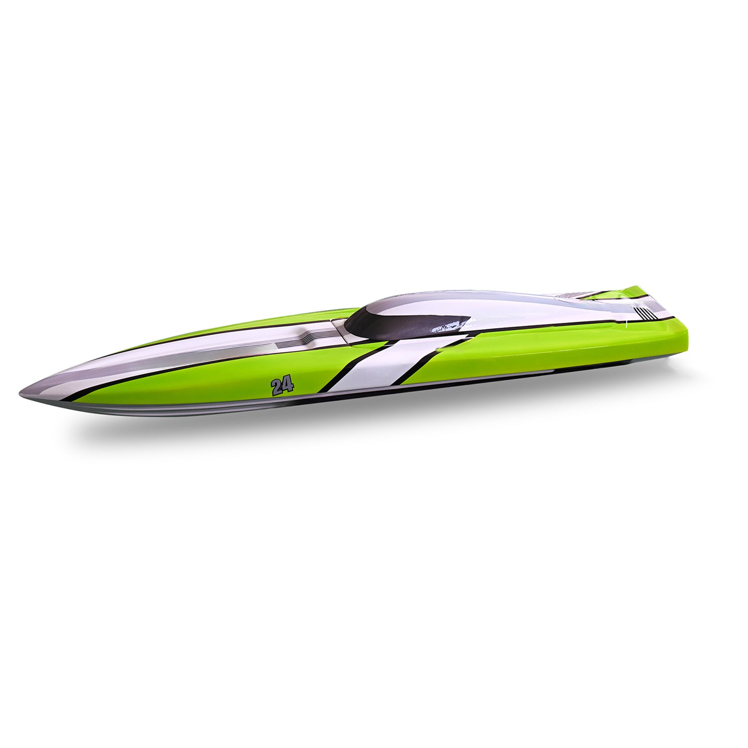 Pre-Painted RC Boat Hull for 24X Remote Control Fast Ship Kit - Kevlar Electric Model Boat Body - Perfect for Advanced Hobbyists & Racing Enthusiasts | Ideal for Competitive RC Boat Racing & Water Sports