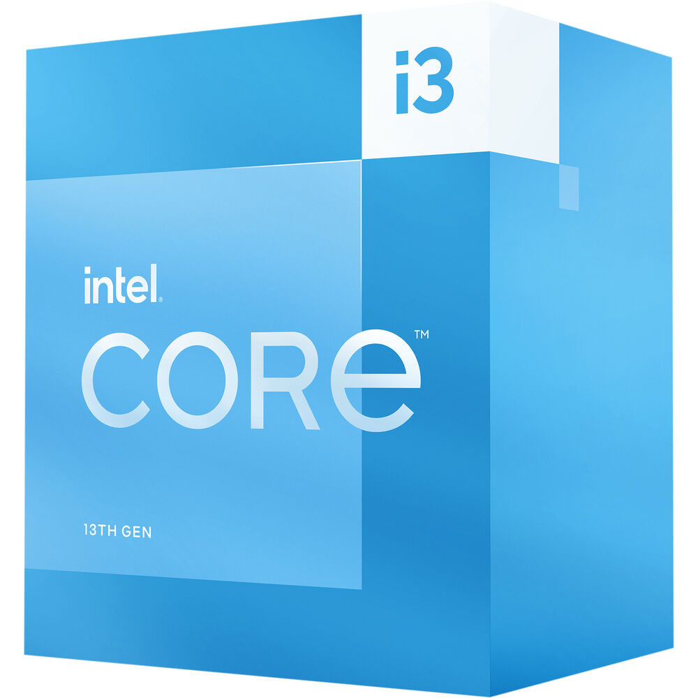 Intel Core i3-13100 3.4GHz 12MB Cache 4-Core 8-Thread LGA1700 Socket 13th Gen Desktop Processor - Perfect for Home Office, Gaming & Everyday Computing