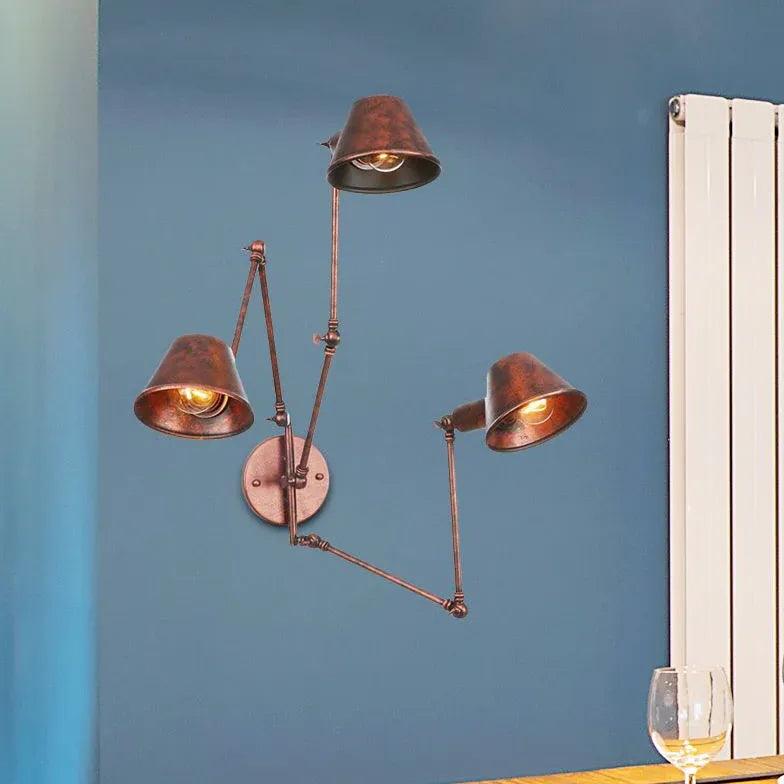 Multi-Arm Adjustable Industrial Wall Lights - Dimmable LED Workshop Lighting for Garage, Warehouse & Factory - Perfect for Task Lighting & Workspaces