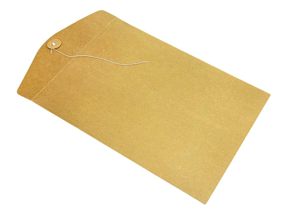 10 Pcs A4 Kraft Paper File Folders with String Closure - Thick Document Organizer for Bills, Receipts & Office Supplies (31 x 23.5cm) | Reusable Project Pockets, Eco-Friendly Storage Solution for Home & Office Organization