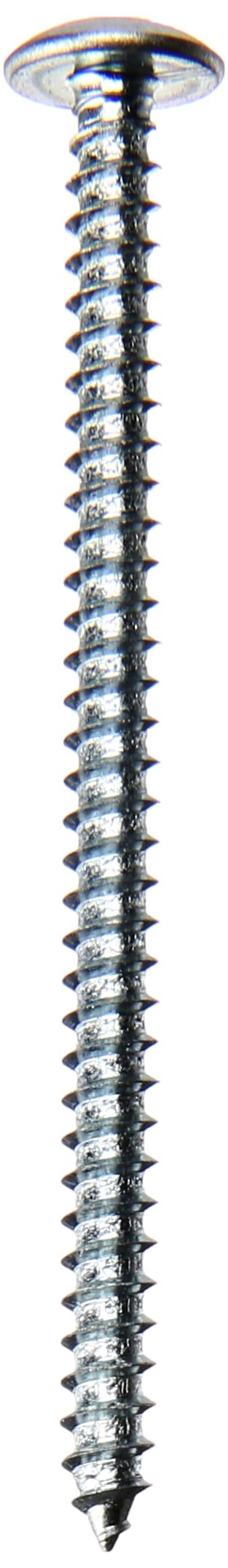 Small Parts 0840APT Zinc Plated Steel Sheet Metal Screw, Truss Head, Phillips Drive, Type A, #8-15 Thread, 2-1/2