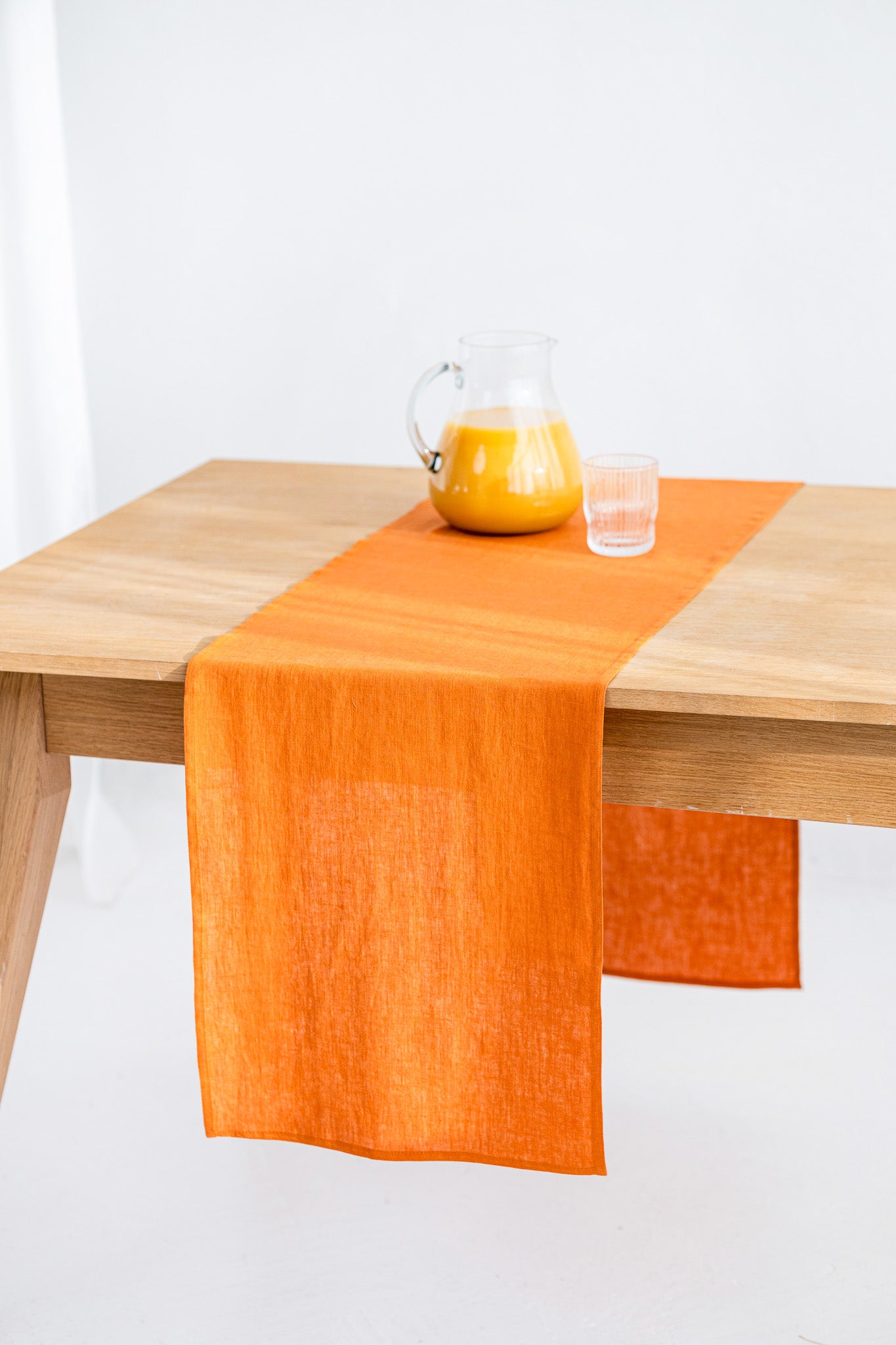 Mustard Linen Table Runner - Elegant & Durable for Dining Table Decor, Wedding, Party, and Home Decor