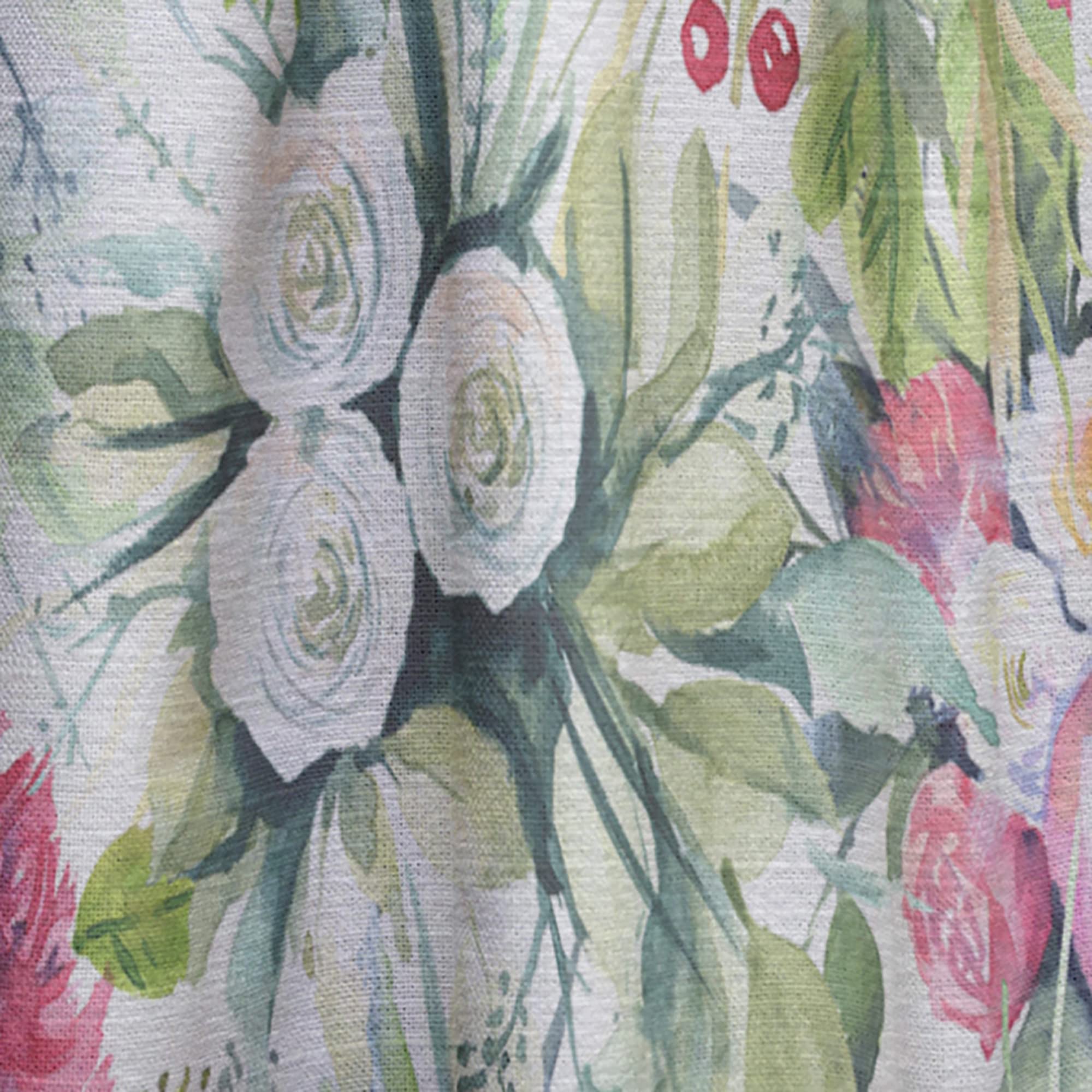 DesignQ Abstract Floral Pattern Thermal Insulated Curtains - Single Panel 52x108 - Elegant Window Treatments for Bedroom & Living Room - Perfect for Home Decor, Light Control & Privacy
