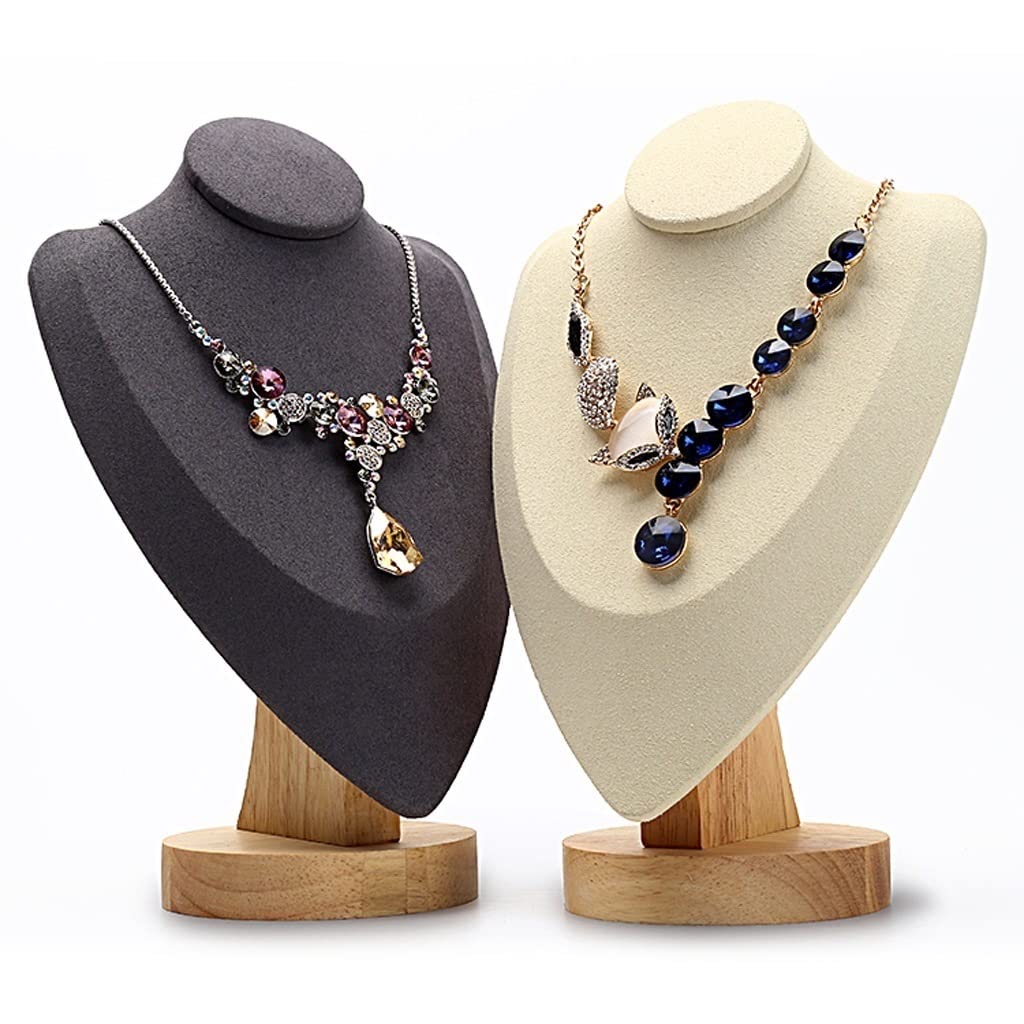 Stylish Beige Jewelry Display Stand - 13.2