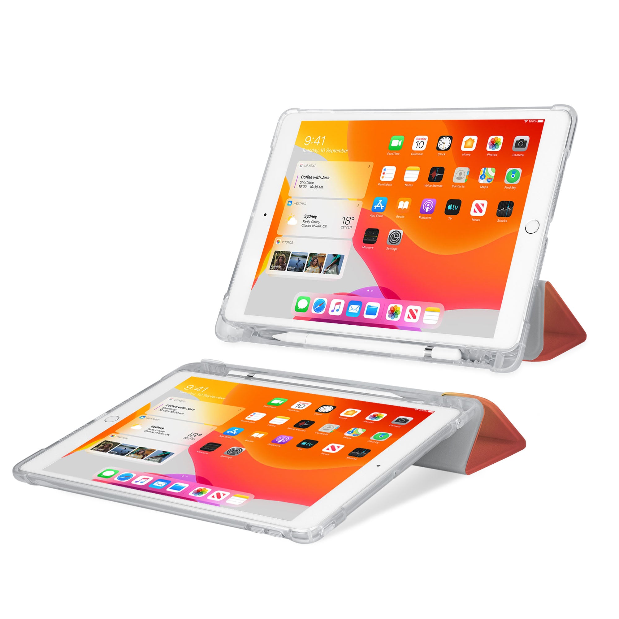 iPad See-Through Case - Slim Clear Protective Cover for iPad Air/Pro/Mini - Perfect Father's Day Gift for Tech Lovers (Home, Office & Travel Use)