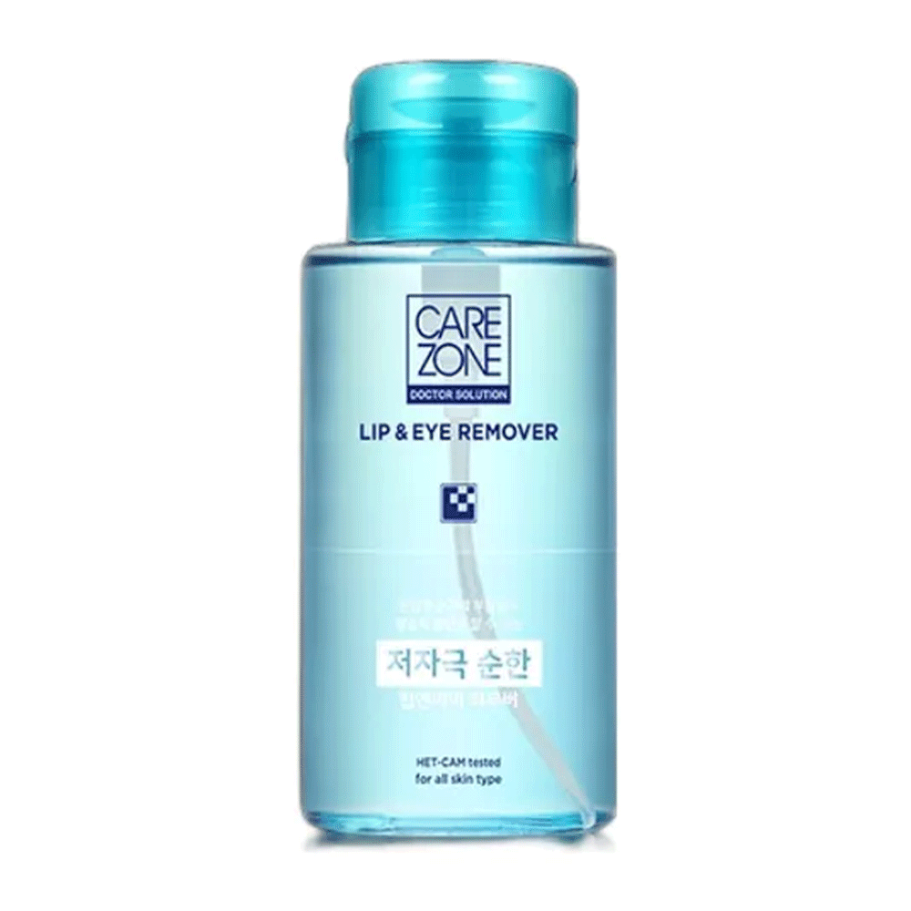 CAREZONE Doctor Solution Lip & Eye Makeup Remover 300ml - Gentle & Effective for Sensitive Skin | Perfect for Daily Makeup Removal & Skincare Routine