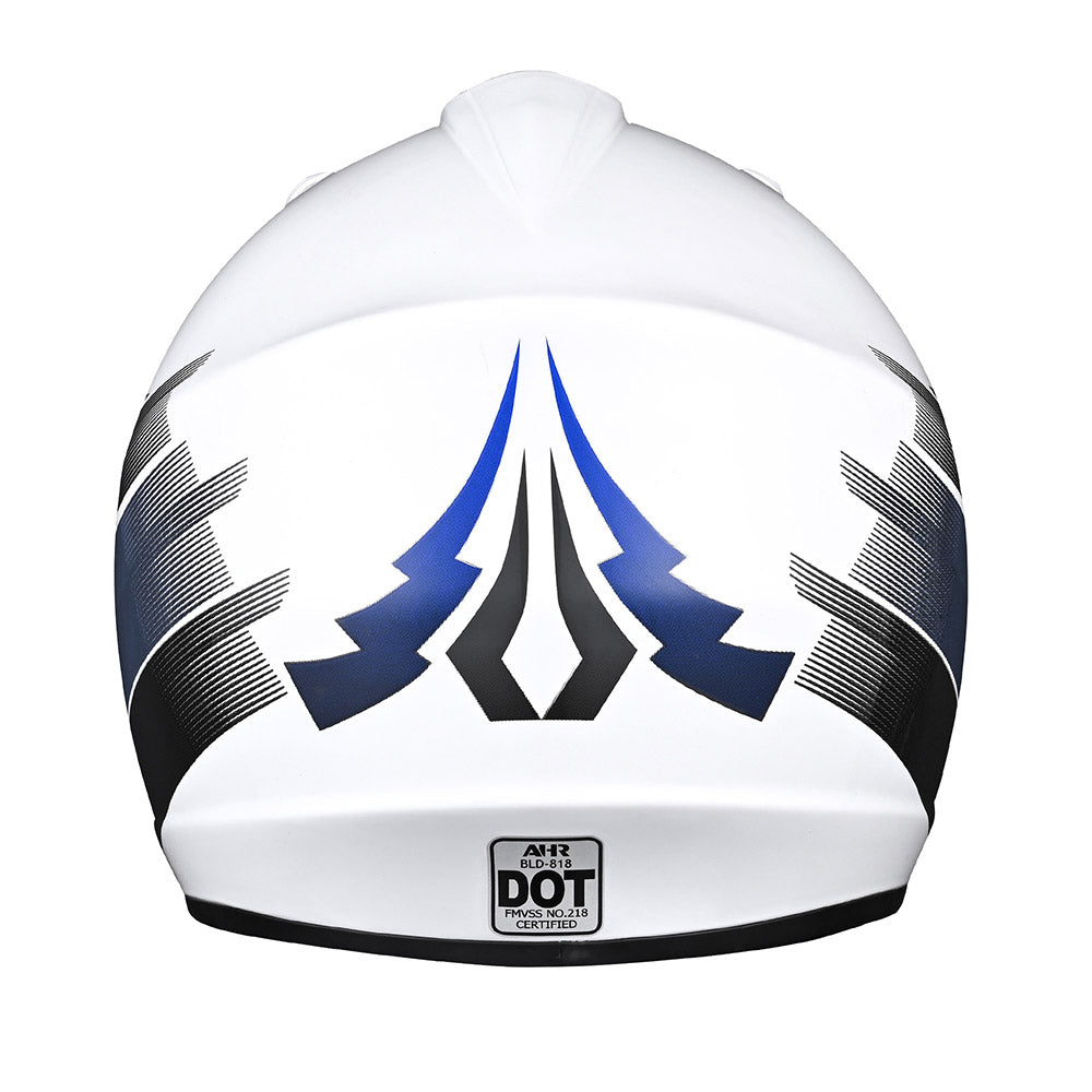 TheLAShop H VEN12 Youth Dirt Bike Helmet - DOT Approved, Lightweight & Durable, Blue - Perfect for Motocross, ATV Riding & Off-Road Adventures