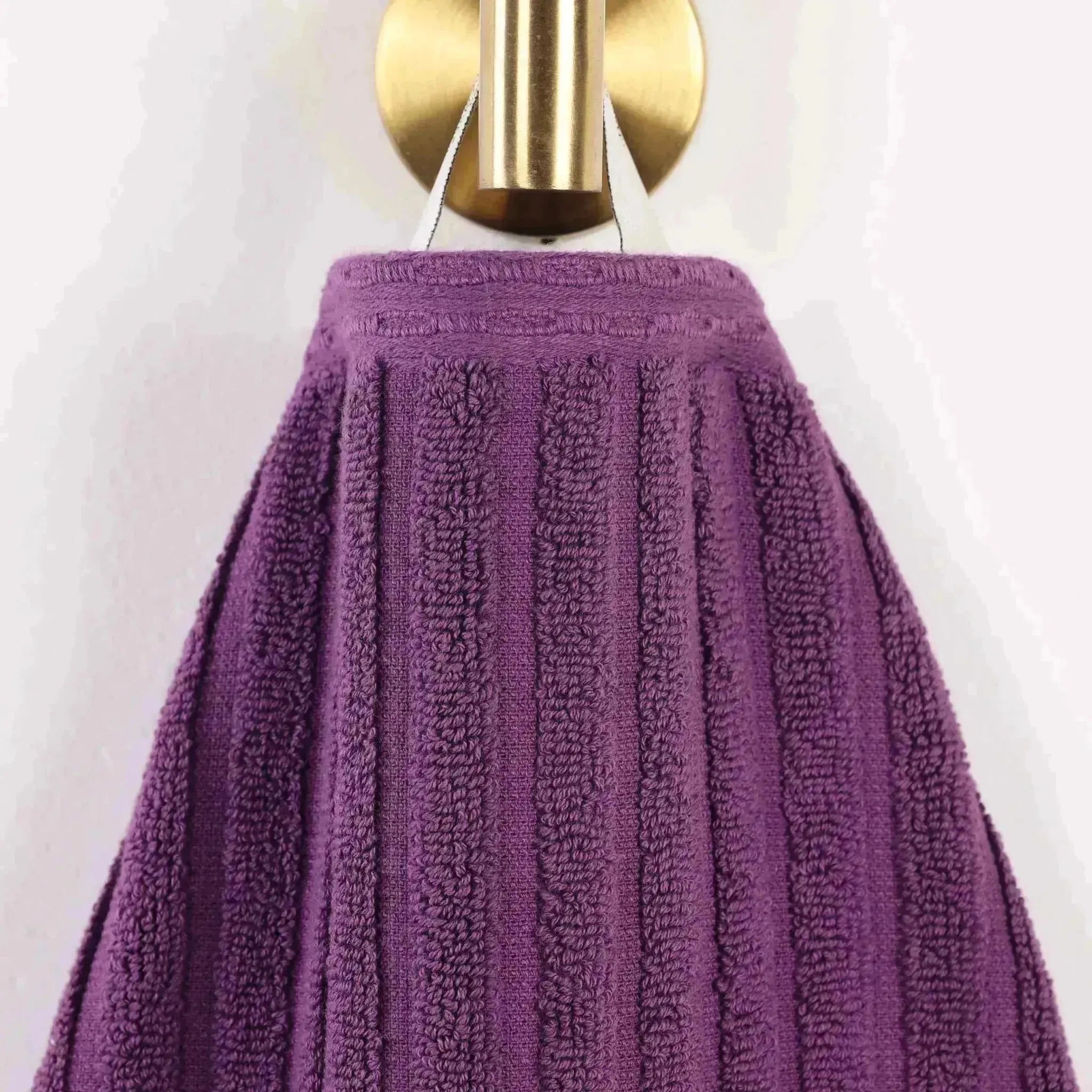 Premium Soho Ribbed Cotton Hand Towel Set - 4-Piece Ultra Absorbent Bath Towels for Kitchen, Bathroom & Gym - Soft & Quick-Drying