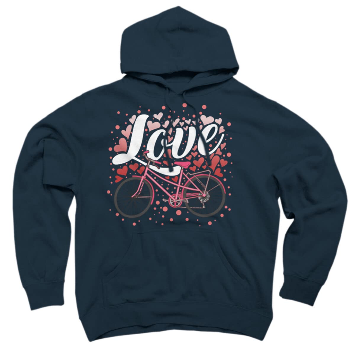 Unisex Bicycle Love Hoodie - Valentine's Gift for Cyclists | Casual Riding Wear