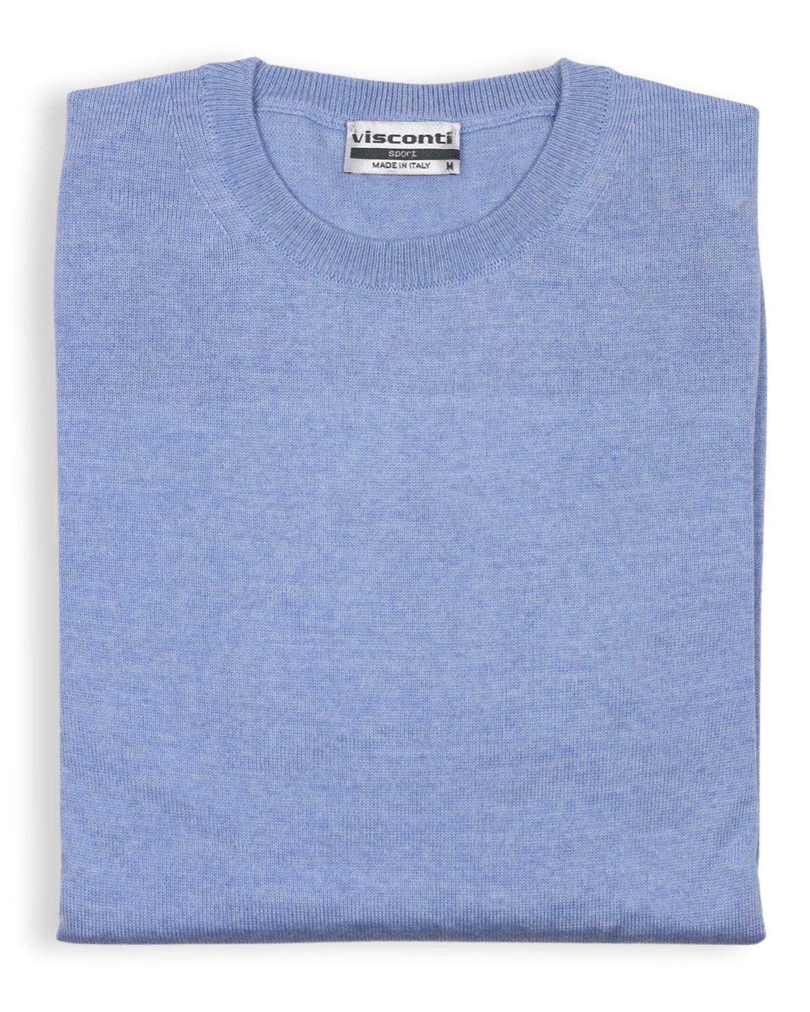 Soft Merino Wool Crew Neck Sweater for Women - Baby Blue | Warm & Cozy Winter Pullover for Casual Wear & Outdoor Activities