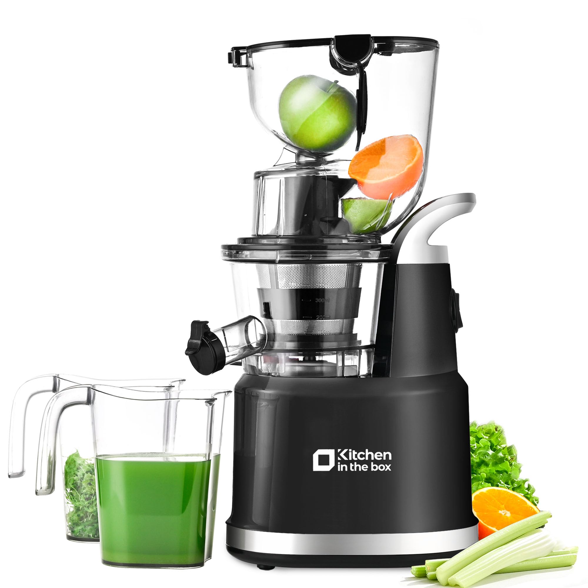 Premium Cold Press Juicer Machine - Slow Masticating Juicer with 3.26