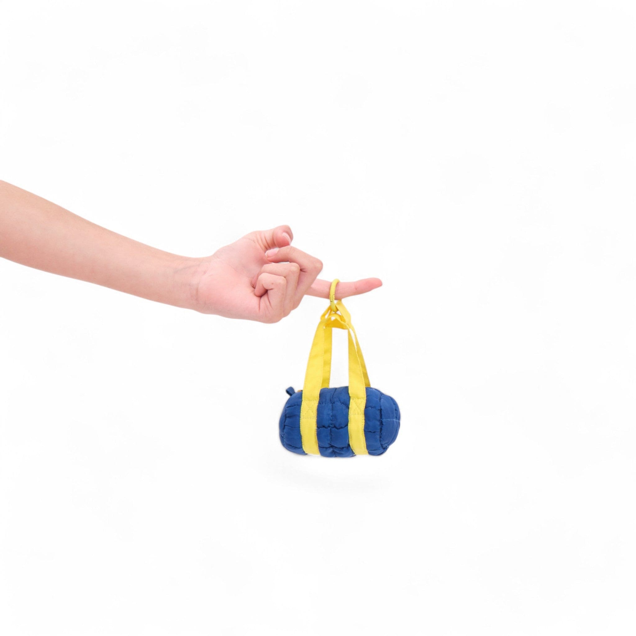 Mini Boba Duffle Keychain Bag - Cute Blue Bubble Tea Accessory for Women & Girls | Perfect for Purse, Backpack, or Gift Idea