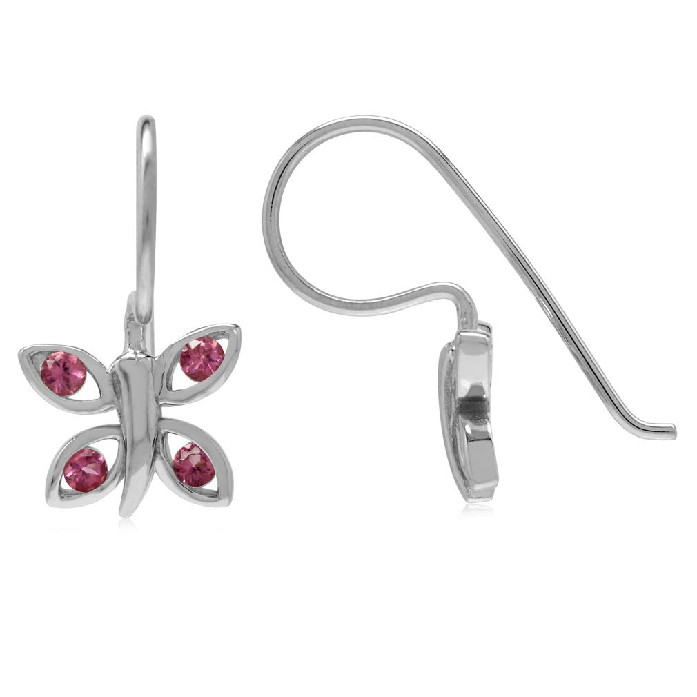 925 Sterling Silver Dragonfly Hook Earrings with Genuine Gemstones | Dainty Boho Jewelry for Women | Perfect for Everyday Wear, Parties & Gifts