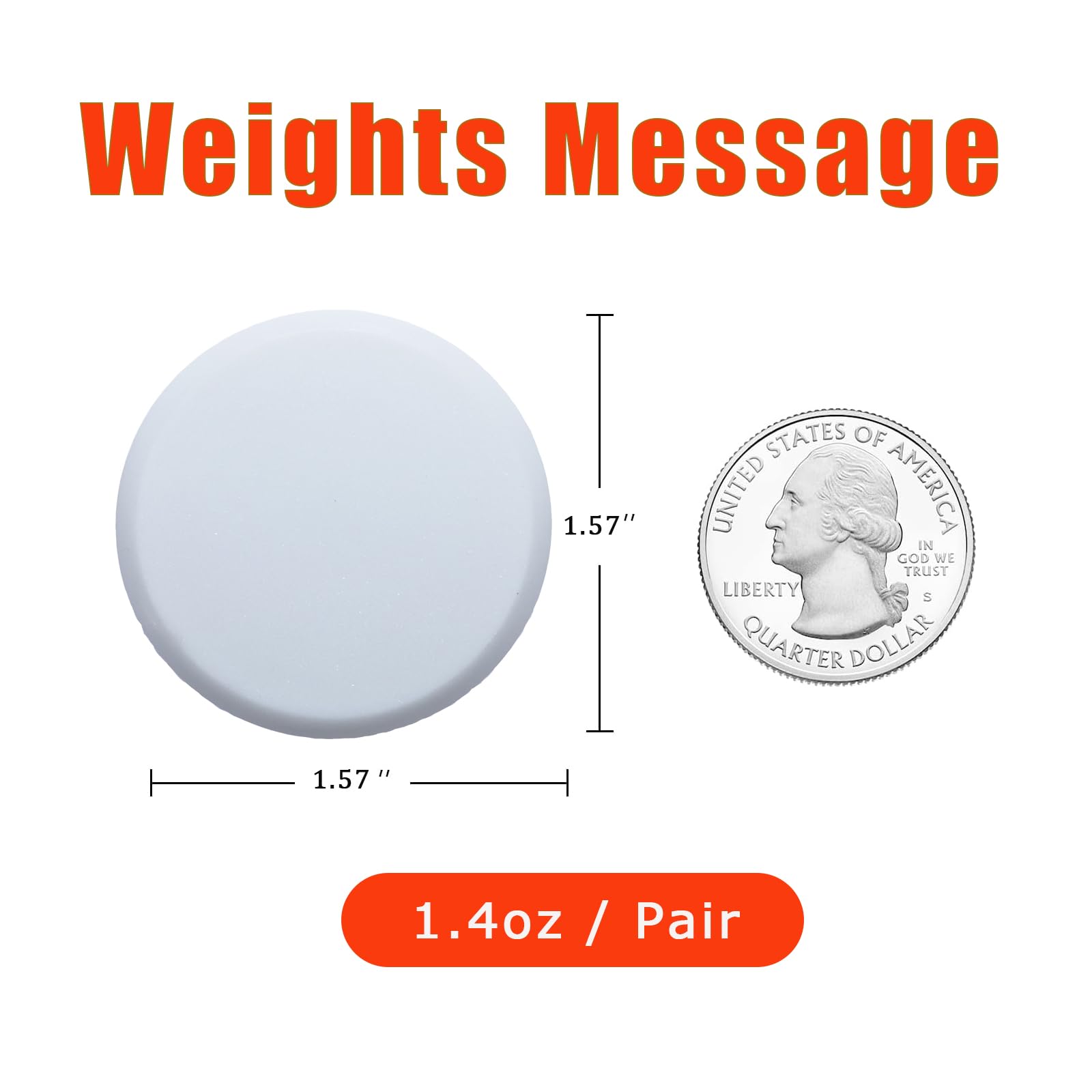 ETHORY Shower Curtain Weights with Strong Magnets - Heavy Duty White Bottom Weights for Shower Curtain Liners - Prevents Curtain from Blowing - Perfect for Bathroom, Shower, and Bathtub Use