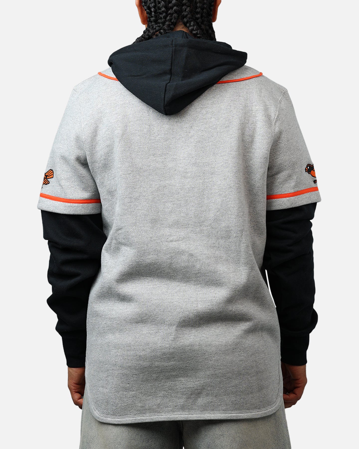 47 Brand Baltimore Orioles Game Hoodie - Grey/Black - Official MLB Licensed Pullover for Men & Women - Perfect for Baseball Games, Tailgating & Casual Wear