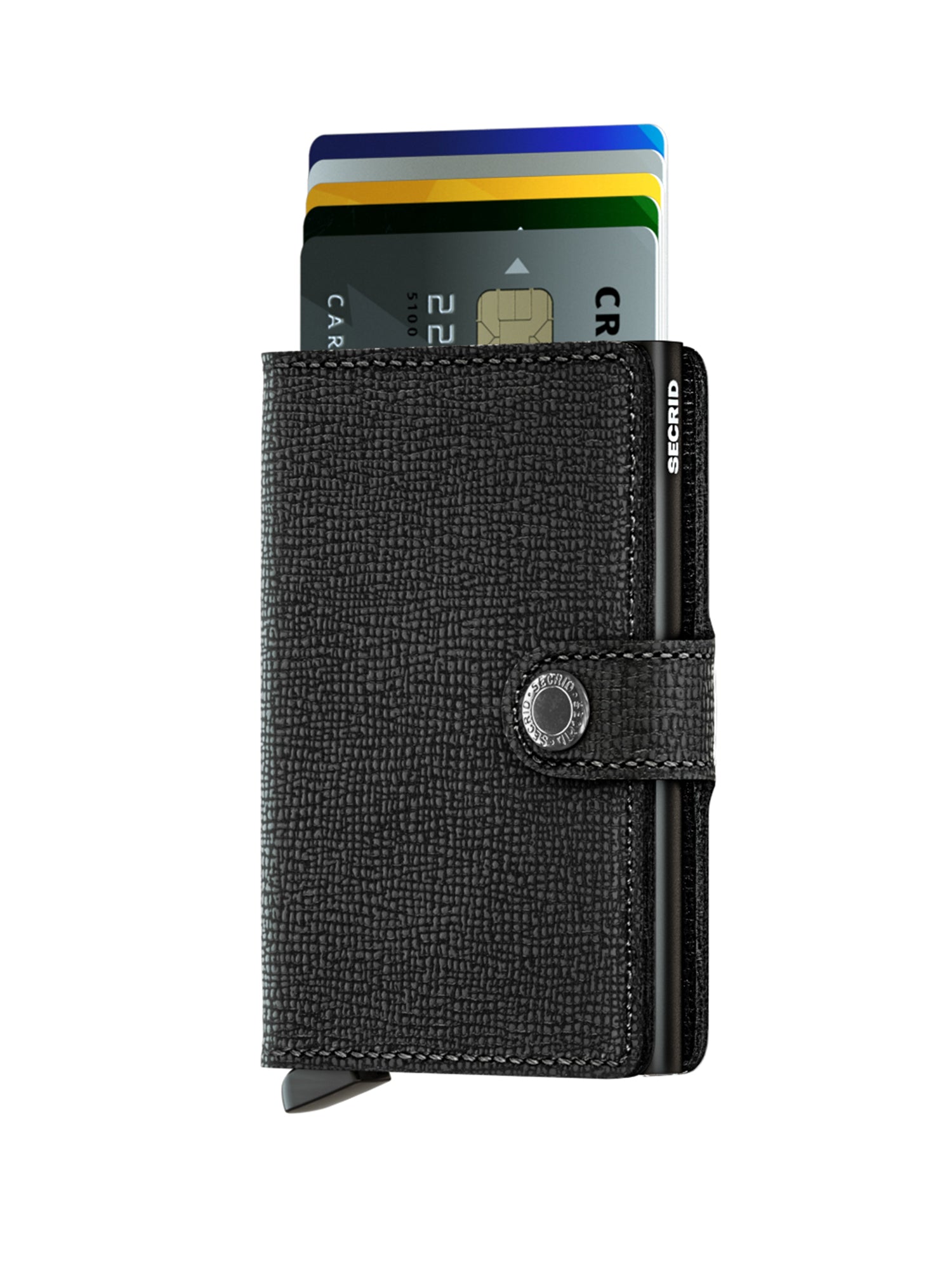 Premium Crisple Saffiano Leather Mini Wallet for Women - Slim RFID Blocking Card Holder with Zipper Pocket - Perfect for Everyday Use, Travel & Gift Giving