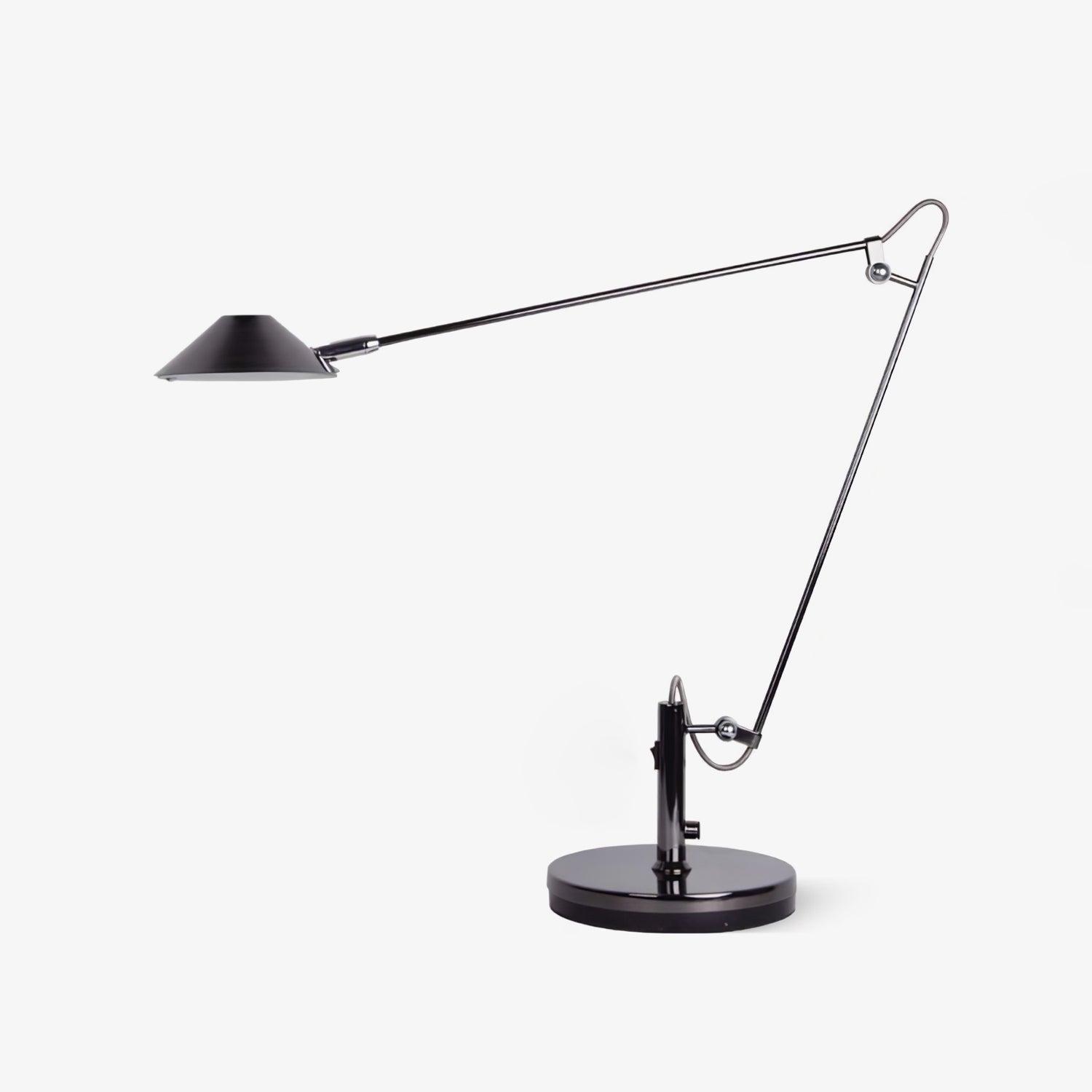Adjustable Black LED Office Task Lamp with Flexible Gooseneck - Perfect for Reading, Studying, and Desk Work